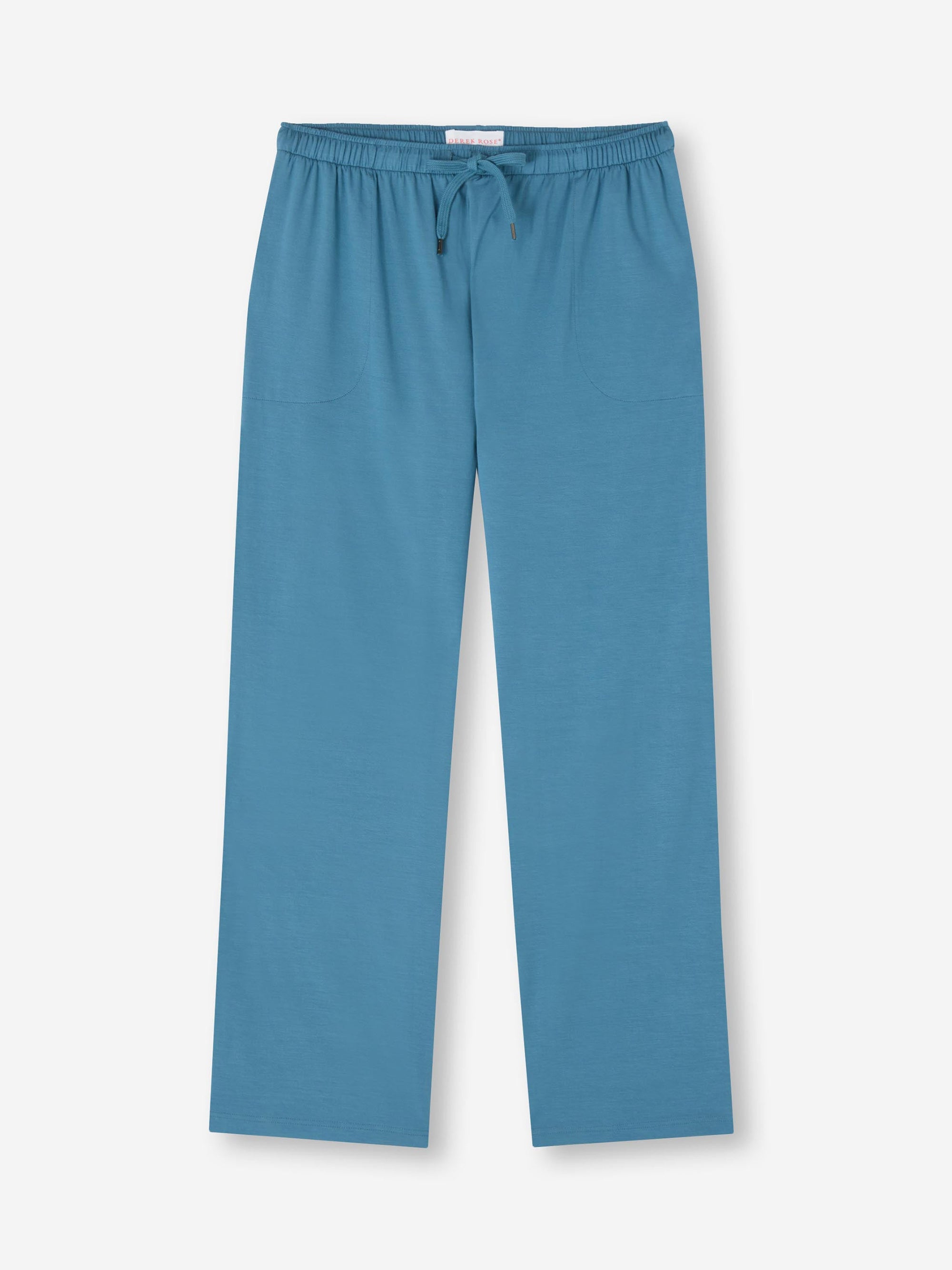 Men's Lounge Trousers Basel Micro Modal Stretch Steel Blue