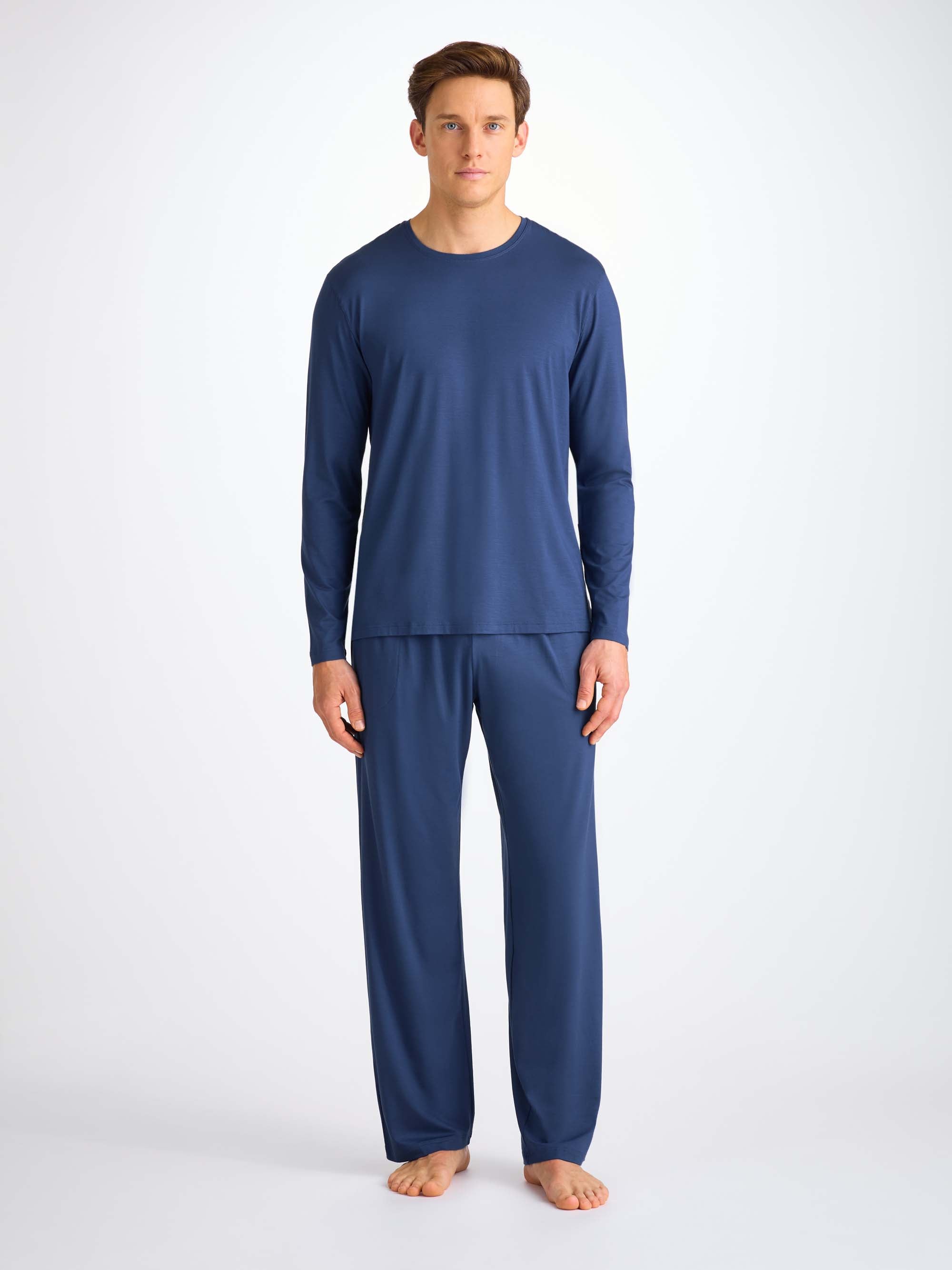 Men's Lounge Pants Basel Micro Modal Stretch Sapphire