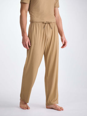 Men's Lounge Trousers Basel Micro Modal Stretch Camel