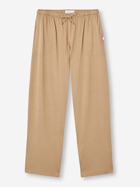 Men's Lounge Trousers Basel Micro Modal Stretch Camel