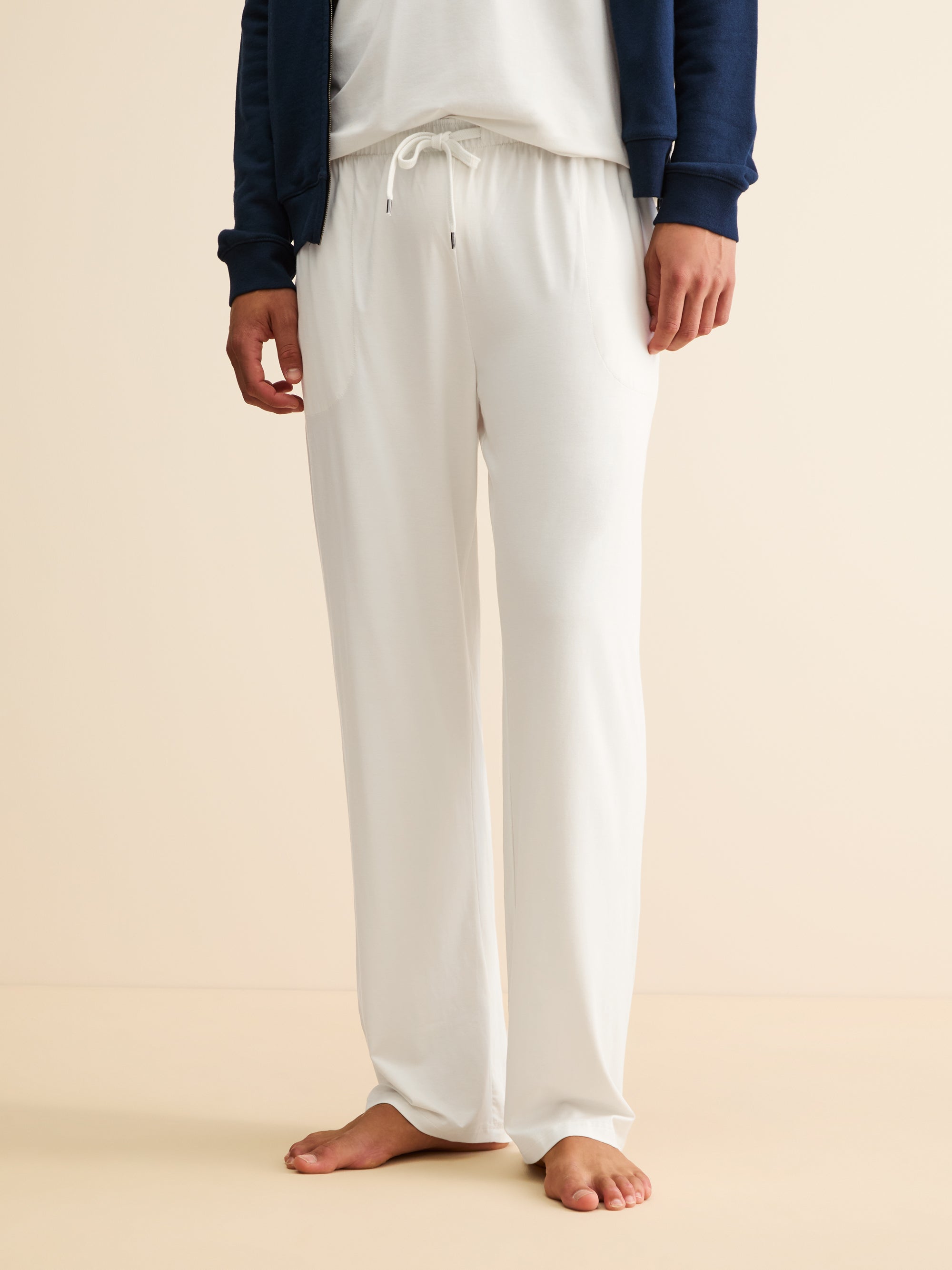 Men's Lounge Trousers Basel Micro Modal Stretch Vanilla