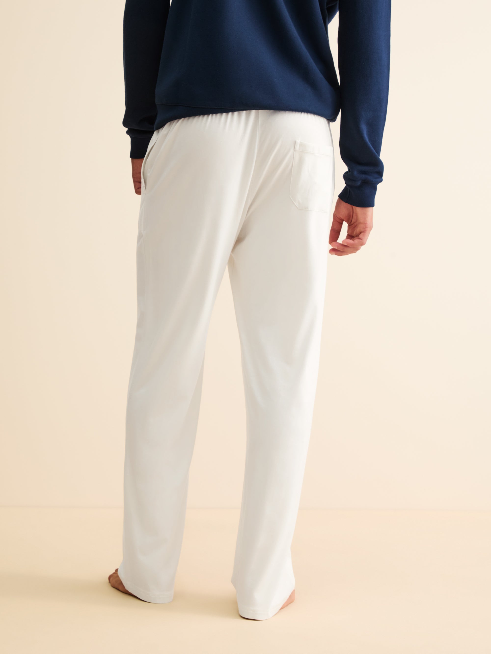 Men's Lounge Trousers Basel Micro Modal Stretch Vanilla