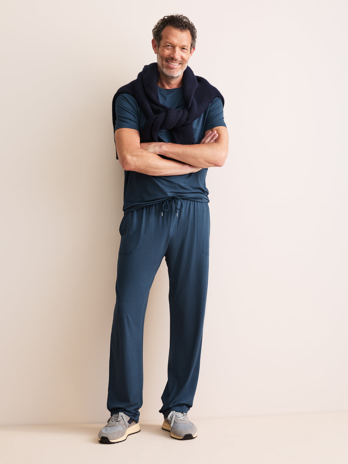 Basel Micro Modal Lounge Trousers Ocean Blue