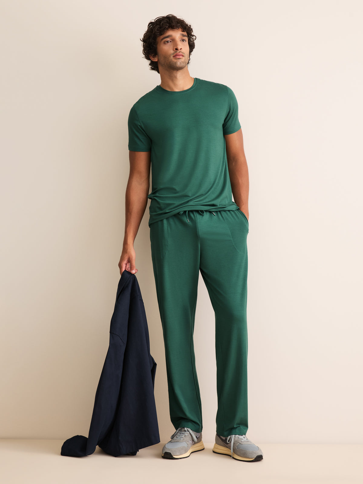 Basel Micro Modal Lounge Trousers Pine Green