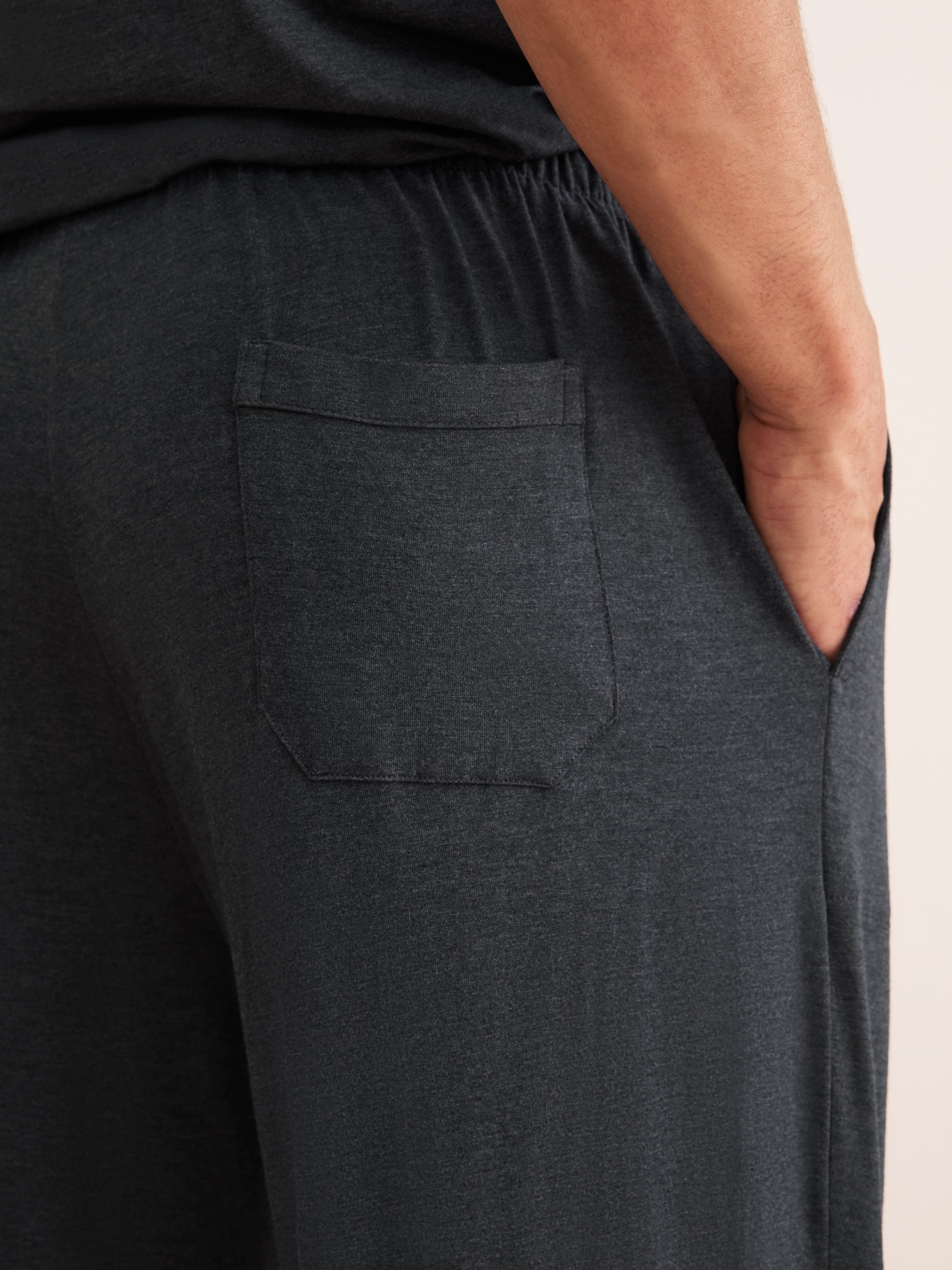 Men's Lounge Trousers Marlowe Micro Modal Stretch Anthracite