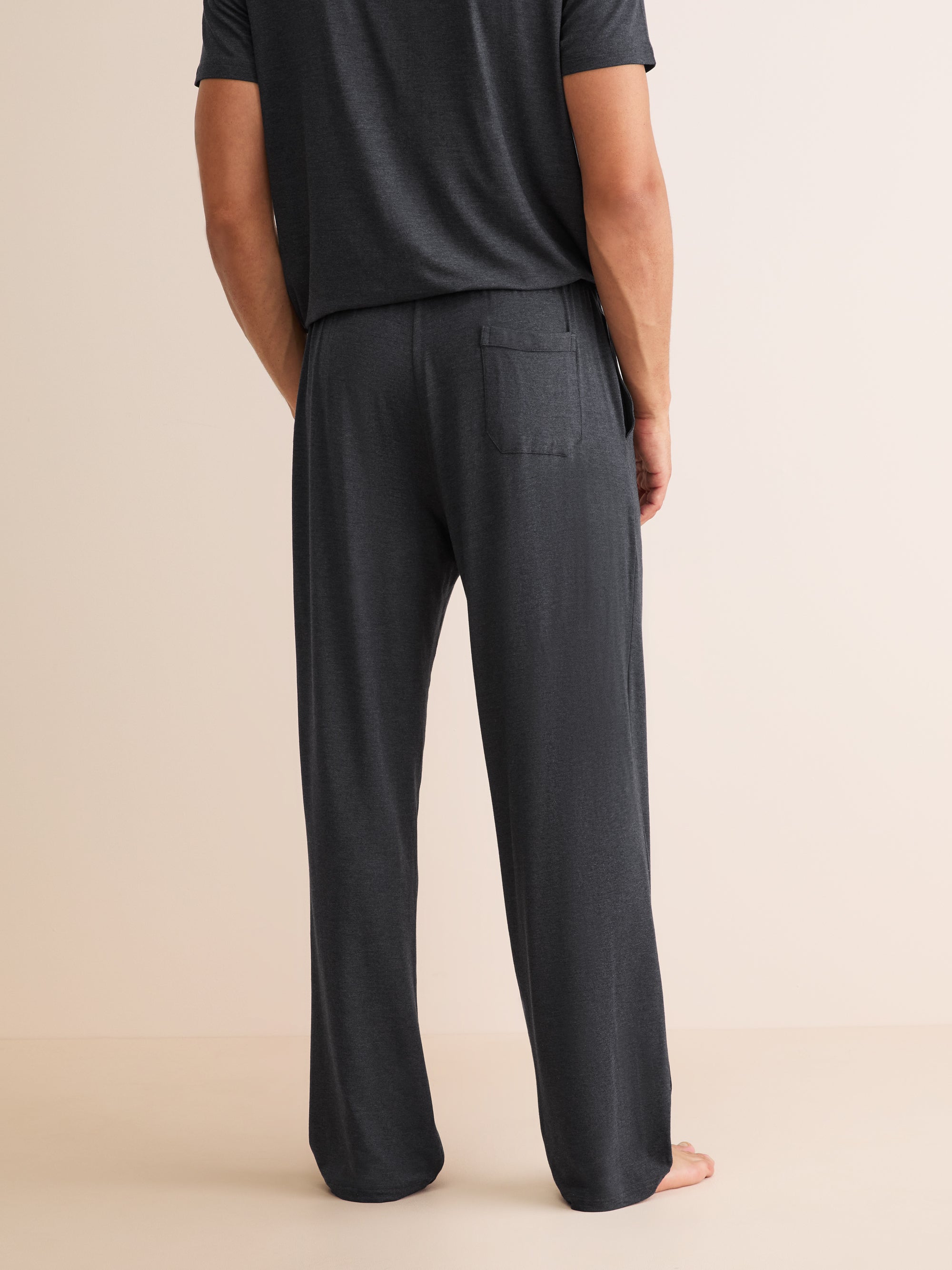 Men's Lounge Trousers Marlowe Micro Modal Stretch Anthracite