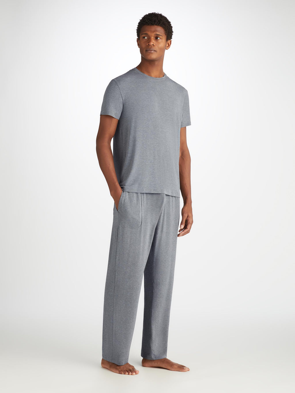 Marlowe T Shirt Lounge Trousers Charcoal Set