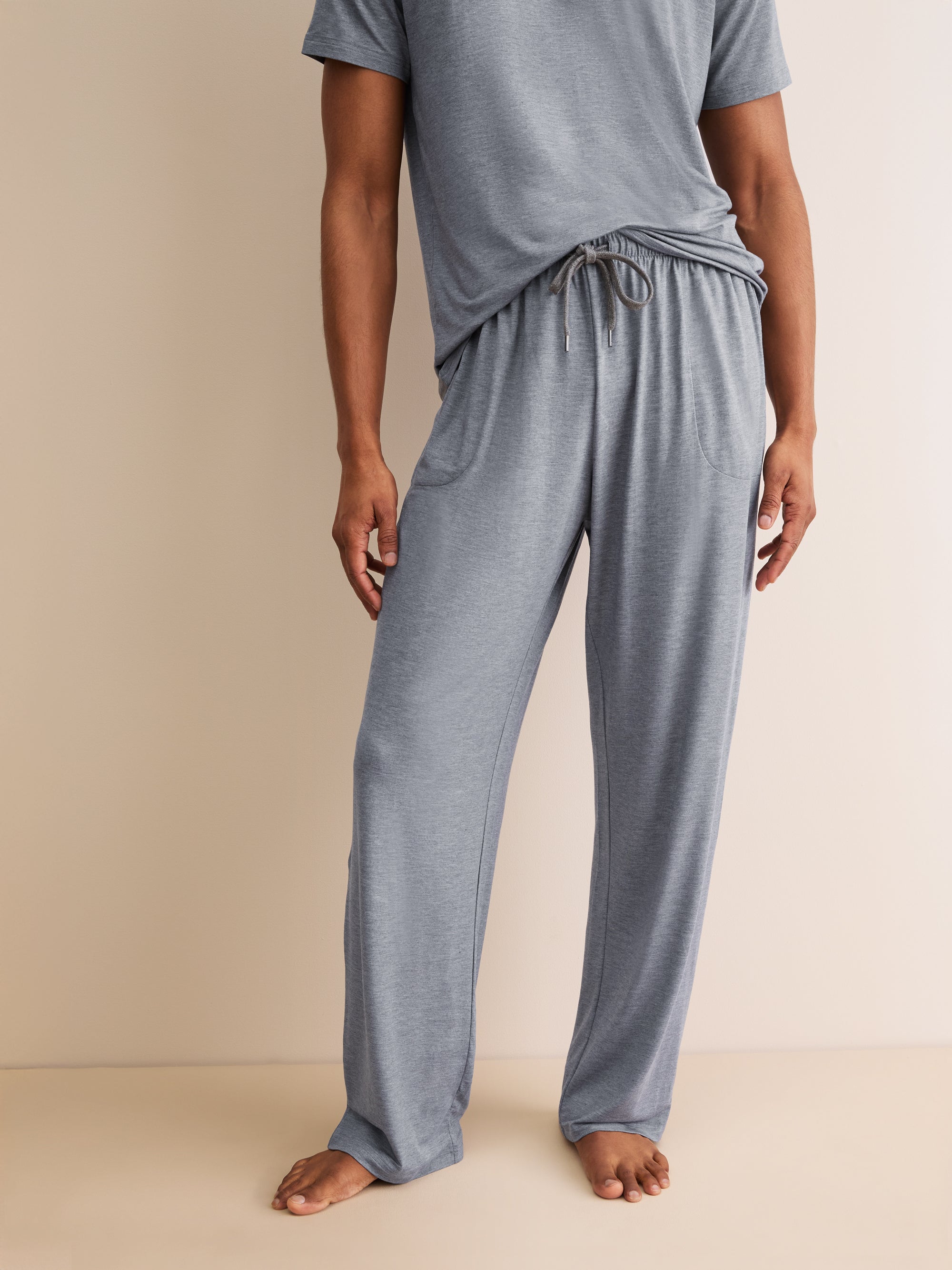 Men's Lounge Trousers Marlowe Micro Modal Stretch Charcoal