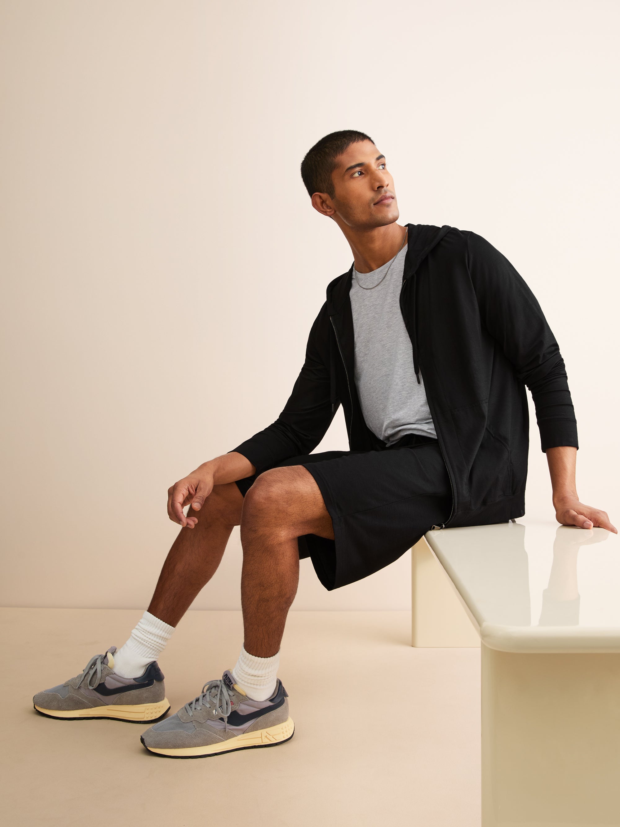Men's Lounge Shorts Basel Micro Modal Stretch Black