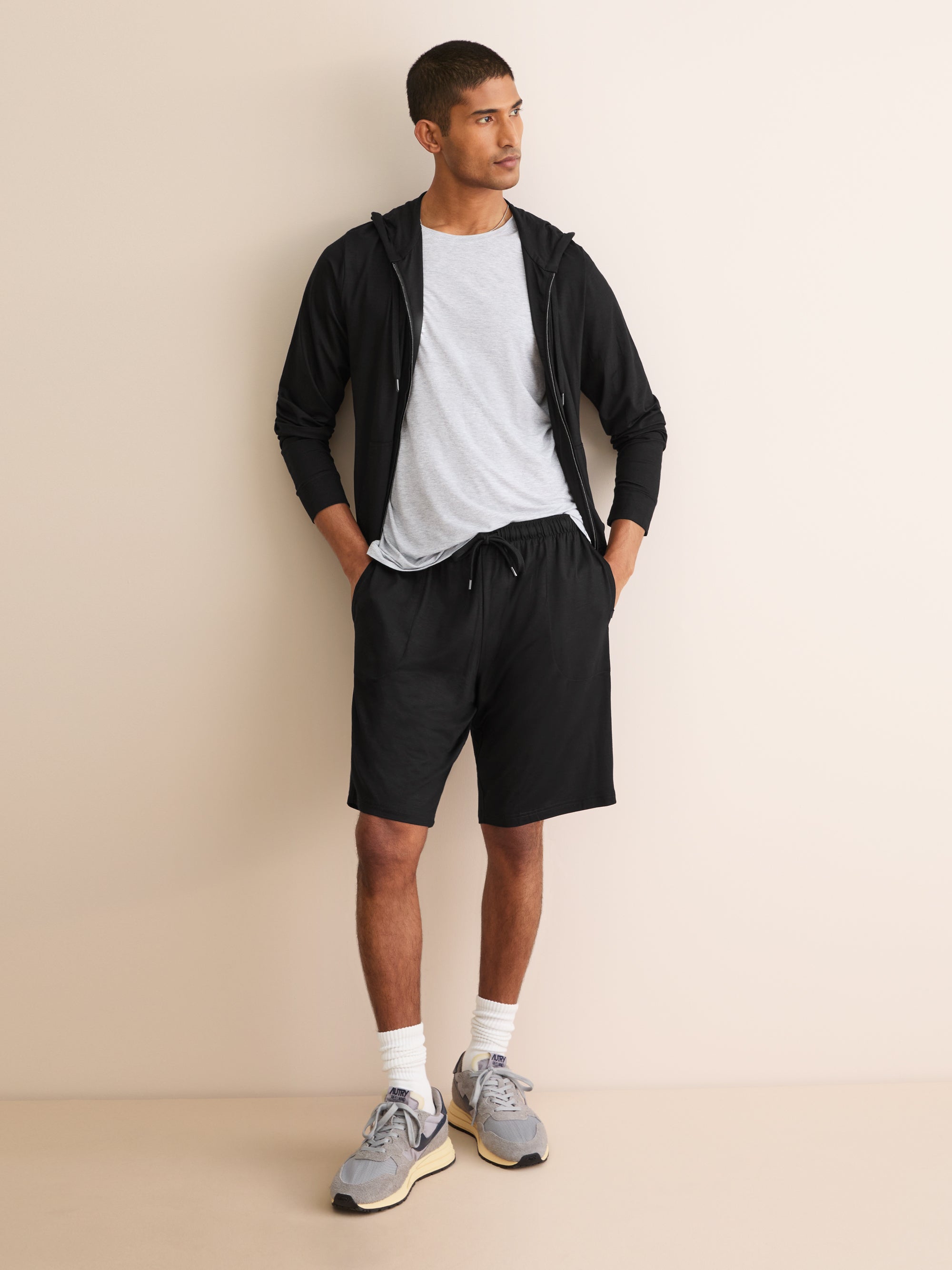 Men's Lounge Shorts Basel Micro Modal Stretch Black