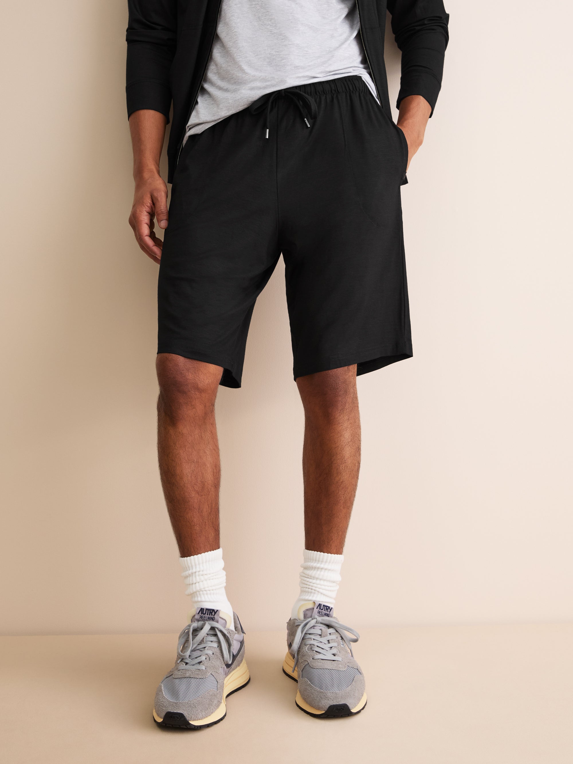 Men's Lounge Shorts Basel Micro Modal Stretch Black