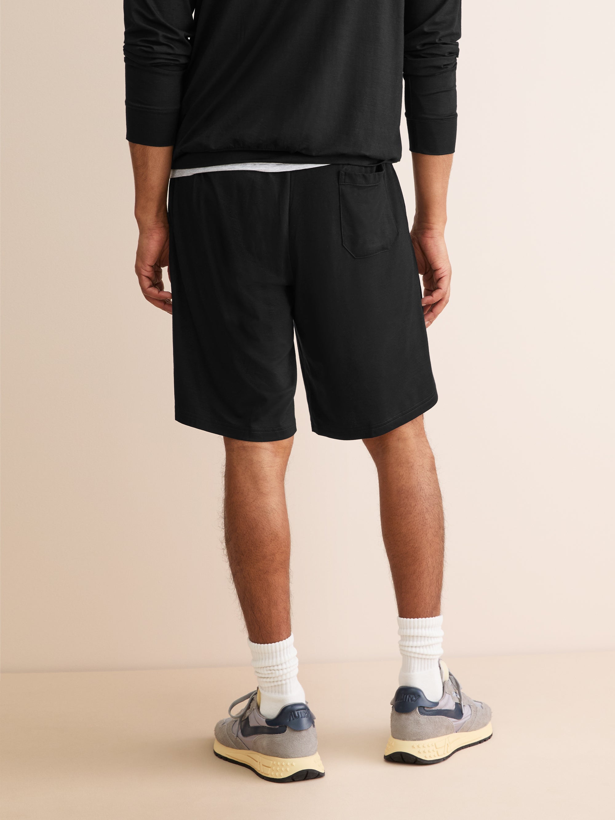 Men's Lounge Shorts Basel Micro Modal Stretch Black