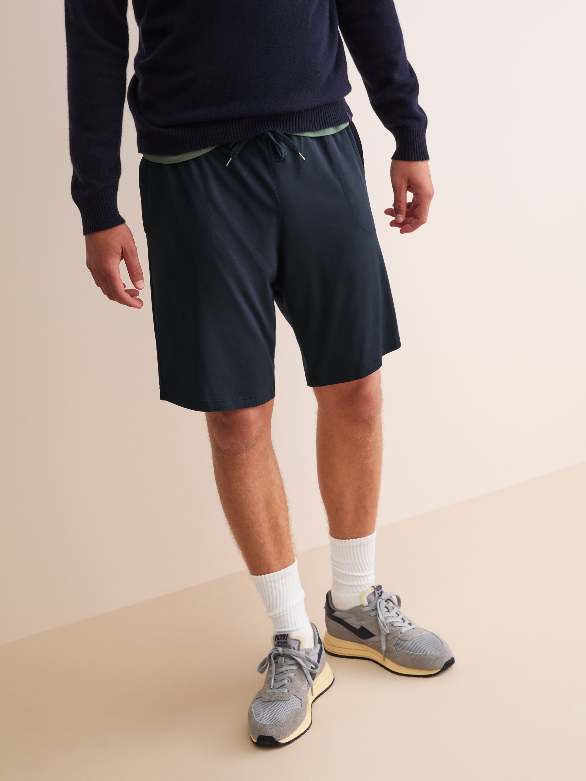 Men's Lounge Shorts Basel Micro Modal Stretch Navy 