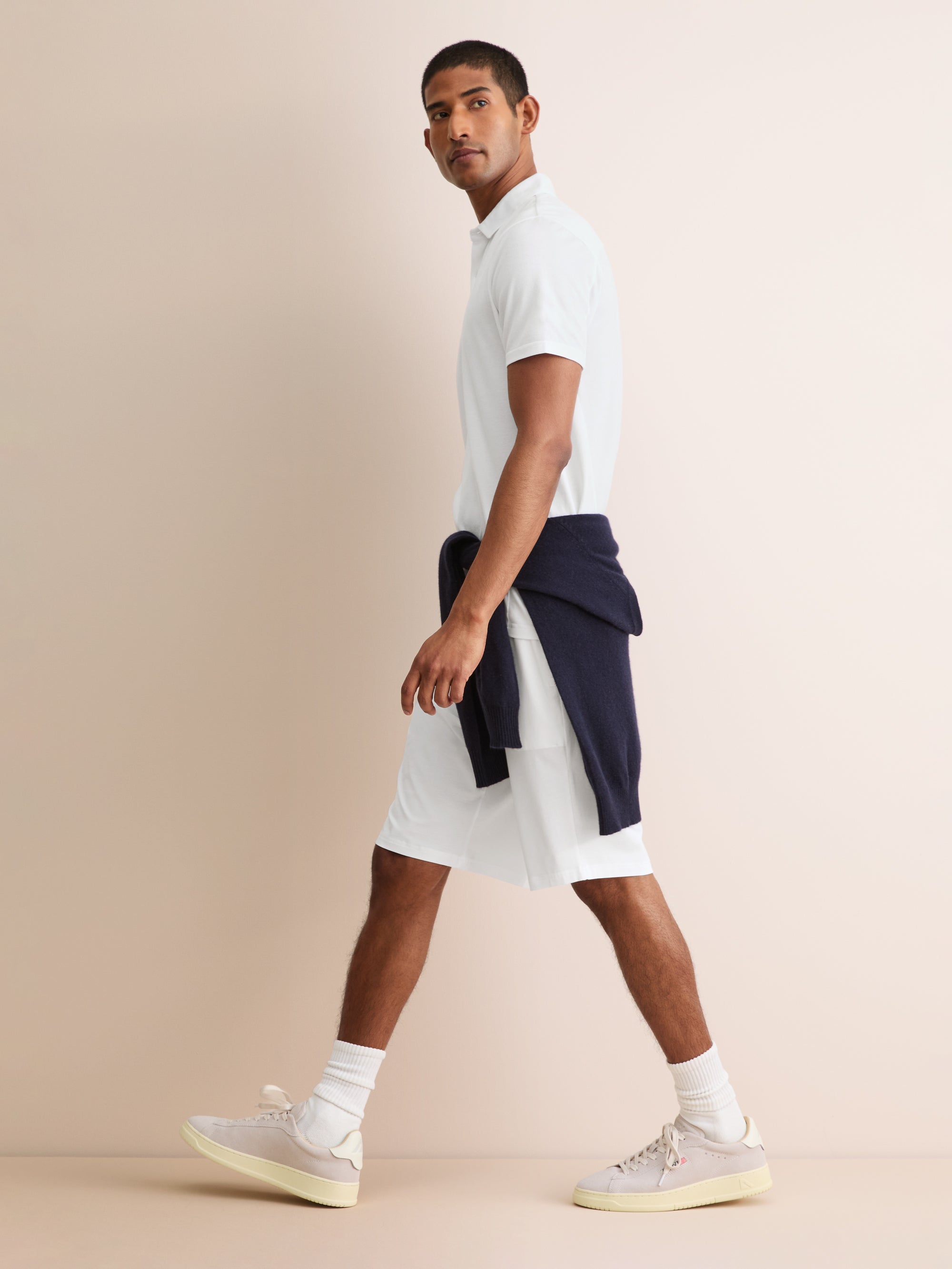 Men's Lounge Shorts Basel Micro Modal Stretch White