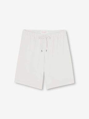 Men's Lounge Shorts Basel Micro Modal Stretch White