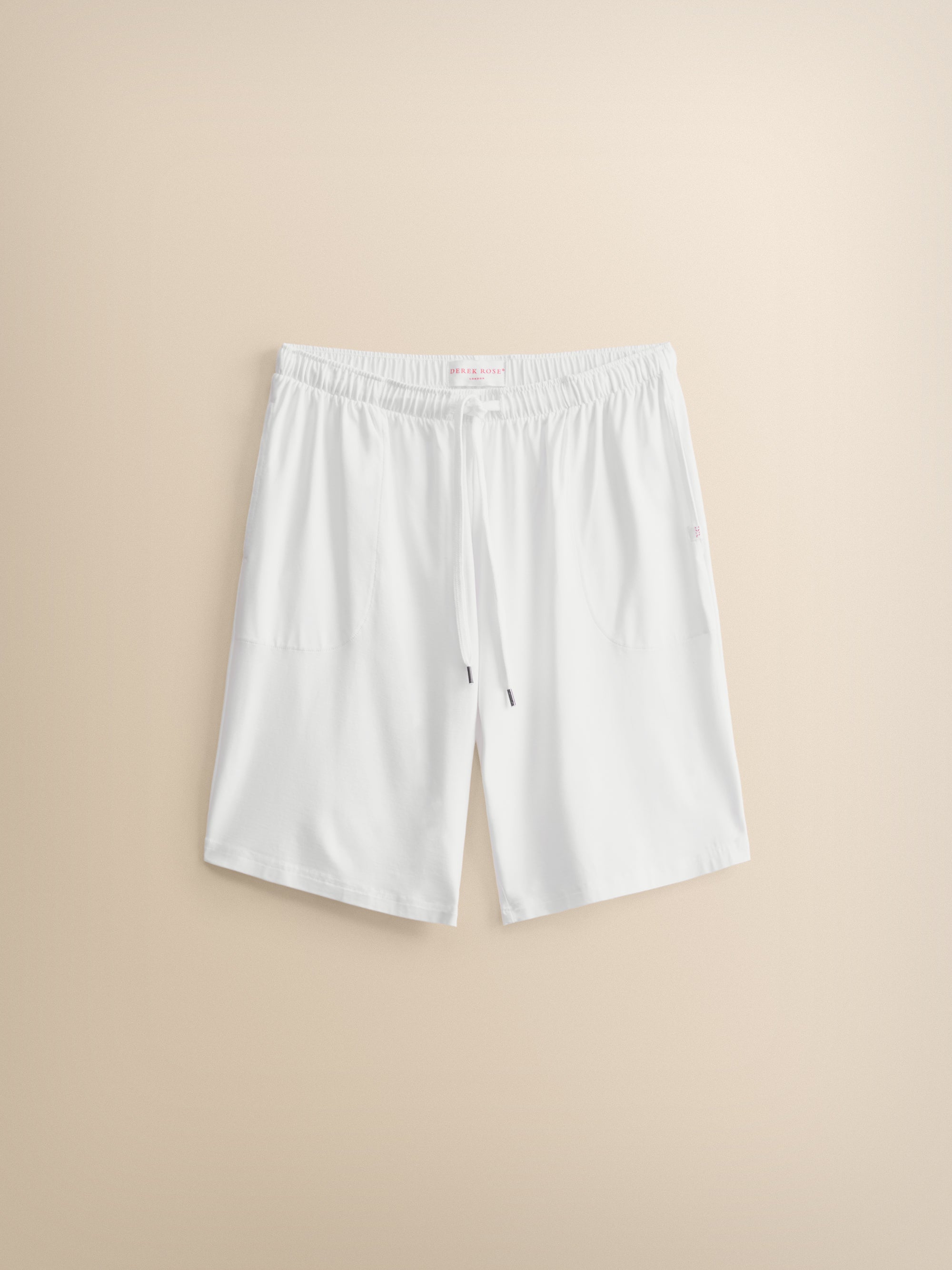 Men's Basel Micro Modal Lounge Shorts White | Derek Rose