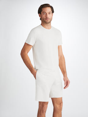 Men's Lounge Shorts Basel Micro Modal Stretch White