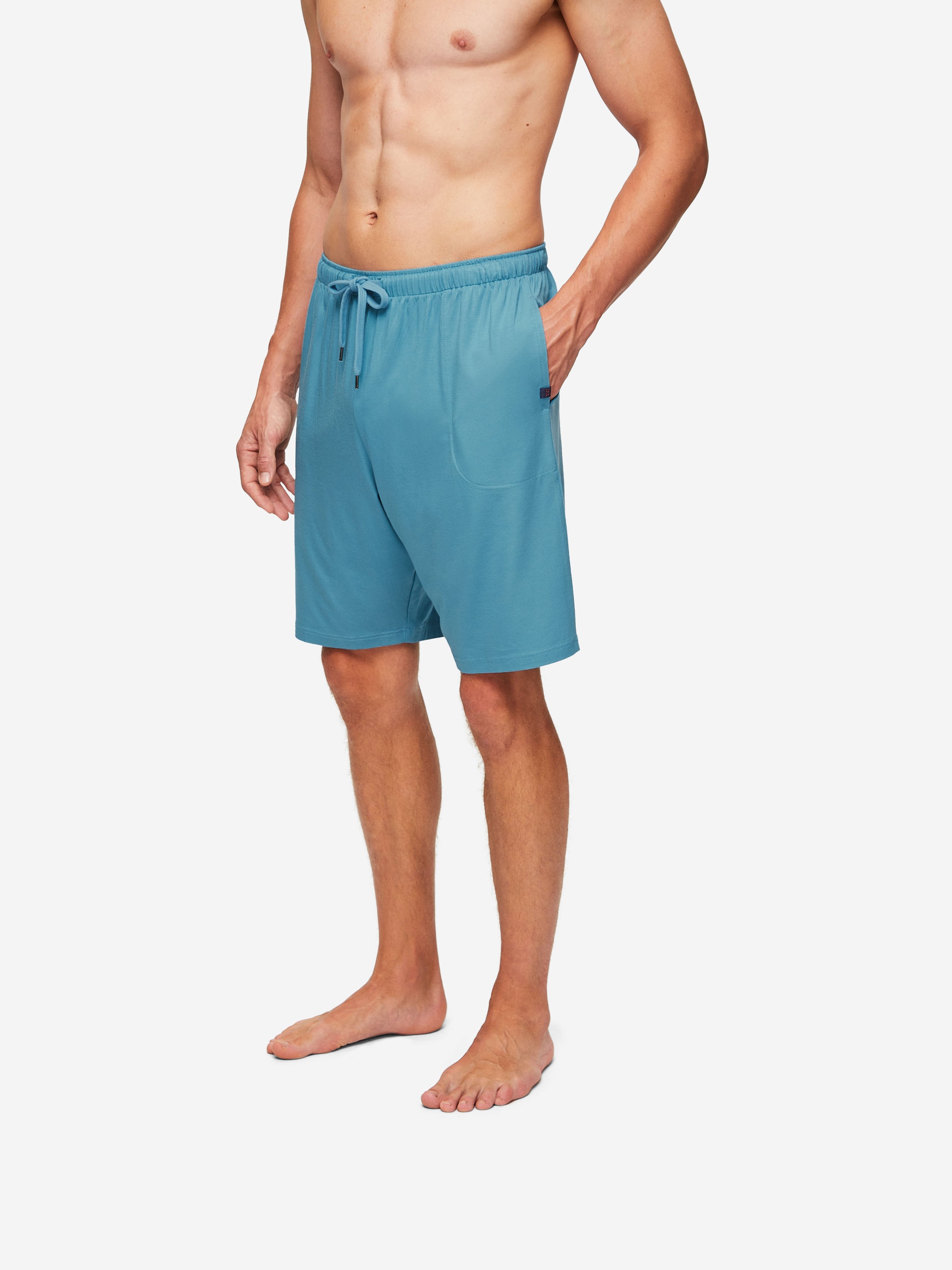 Men's Lounge Shorts Basel Micro Modal Stretch Harbour Blue