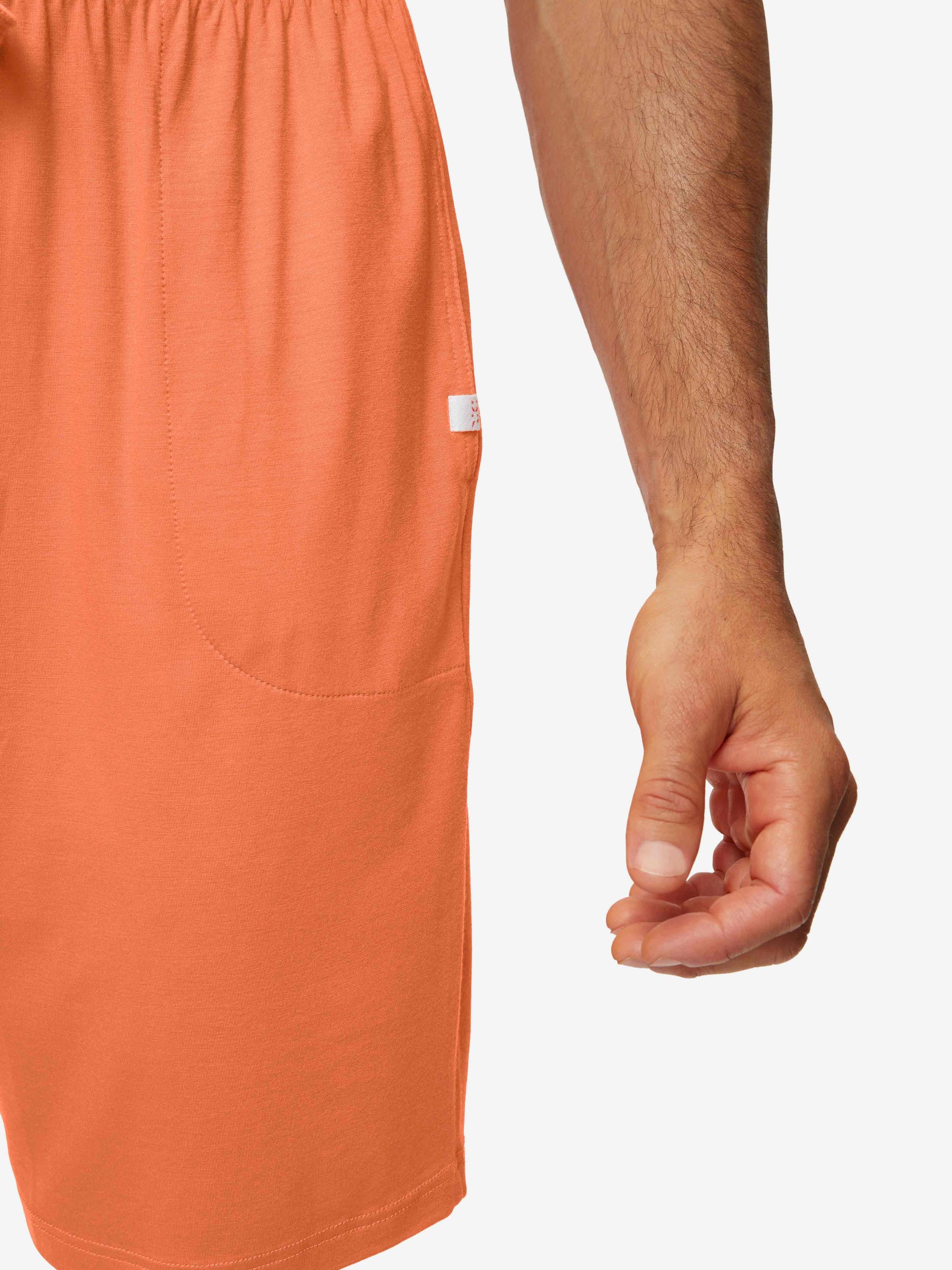 Men's Lounge Shorts Basel Micro Modal Stretch Orange