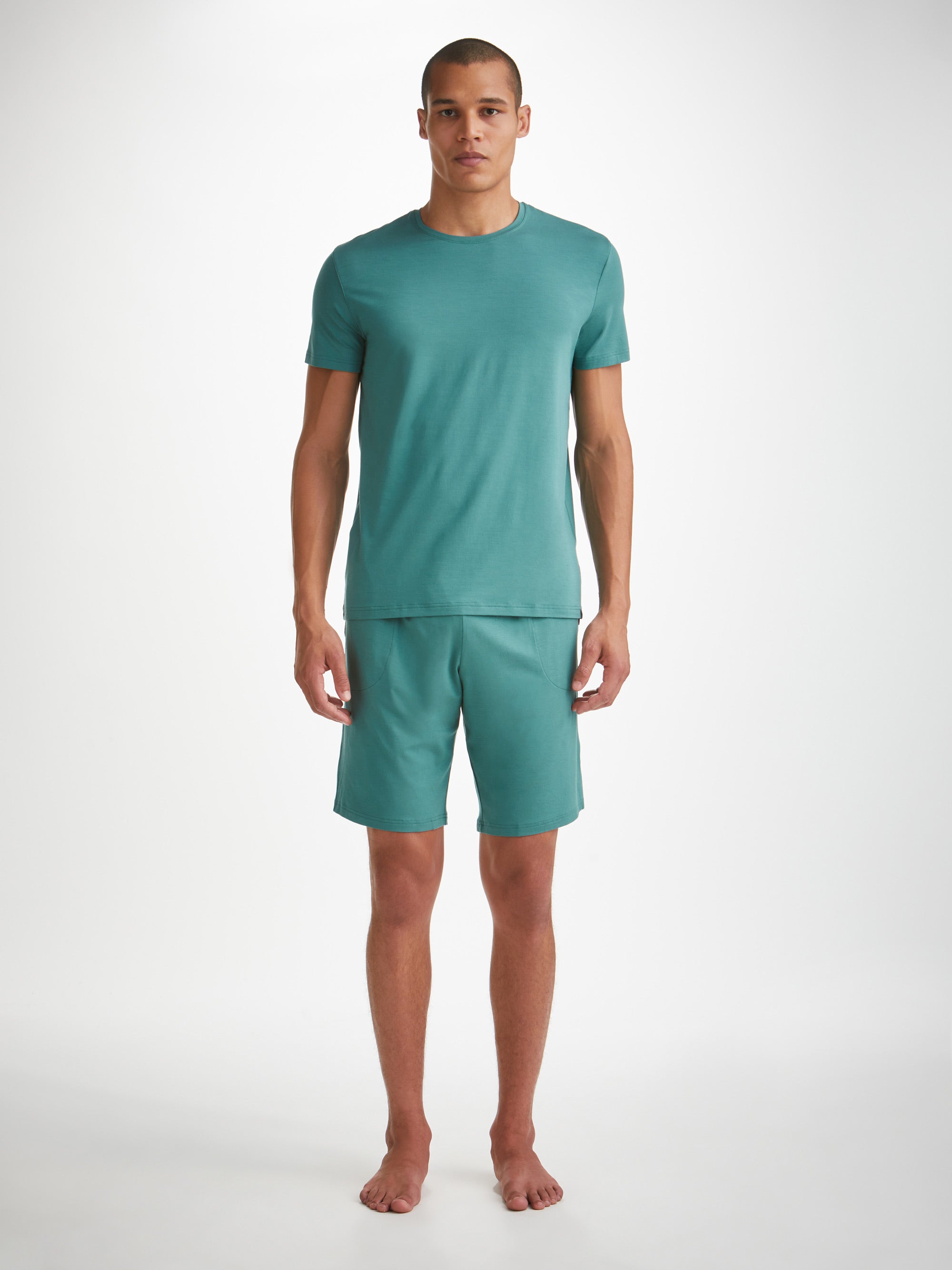 Men's Lounge Shorts Basel Micro Modal Stretch Teal