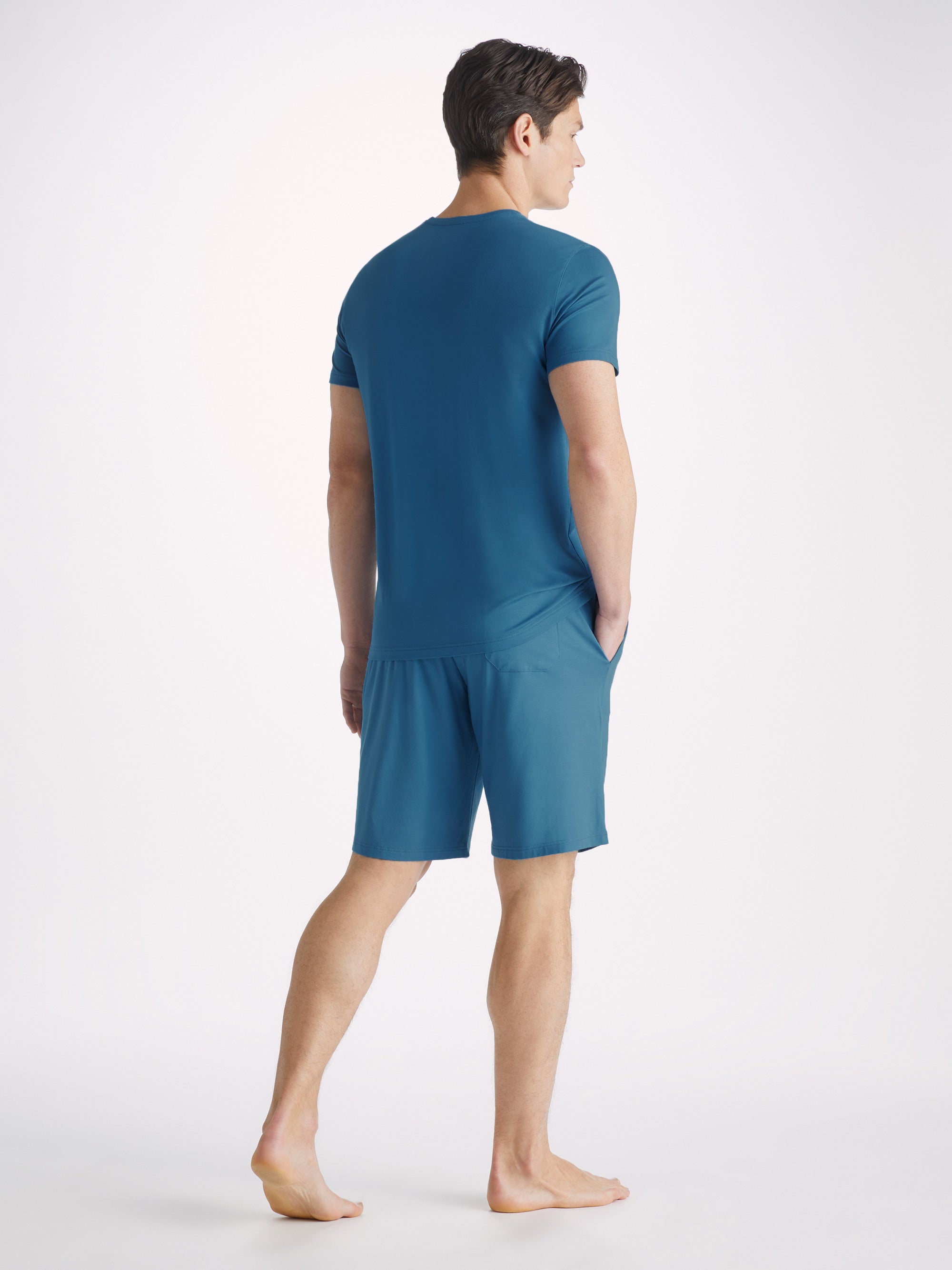 Men's Lounge Shorts Basel Micro Modal Stretch Ocean