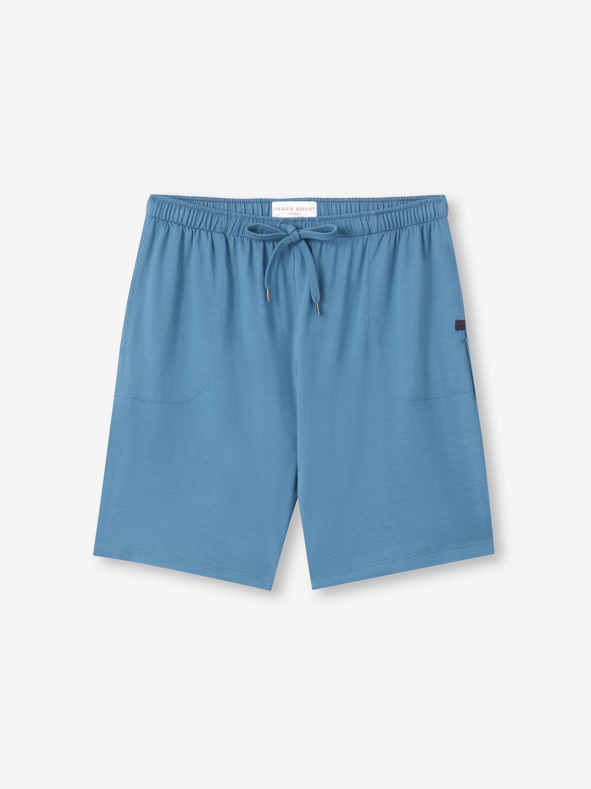 Men's Lounge Shorts Basel Micro Modal Stretch Steel Blue