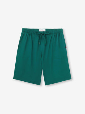 Men's Lounge Shorts Basel Micro Modal Stretch Pine Green