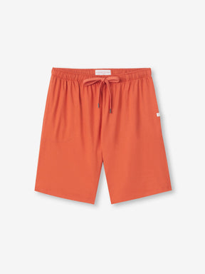 Men's Lounge Shorts Basel Micro Modal Stretch Spiced Orange