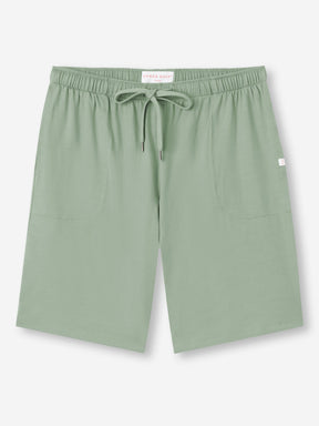 [[Men's Lounge Shorts Basel Micro Modal Stretch Eucalyptus (Size)]]