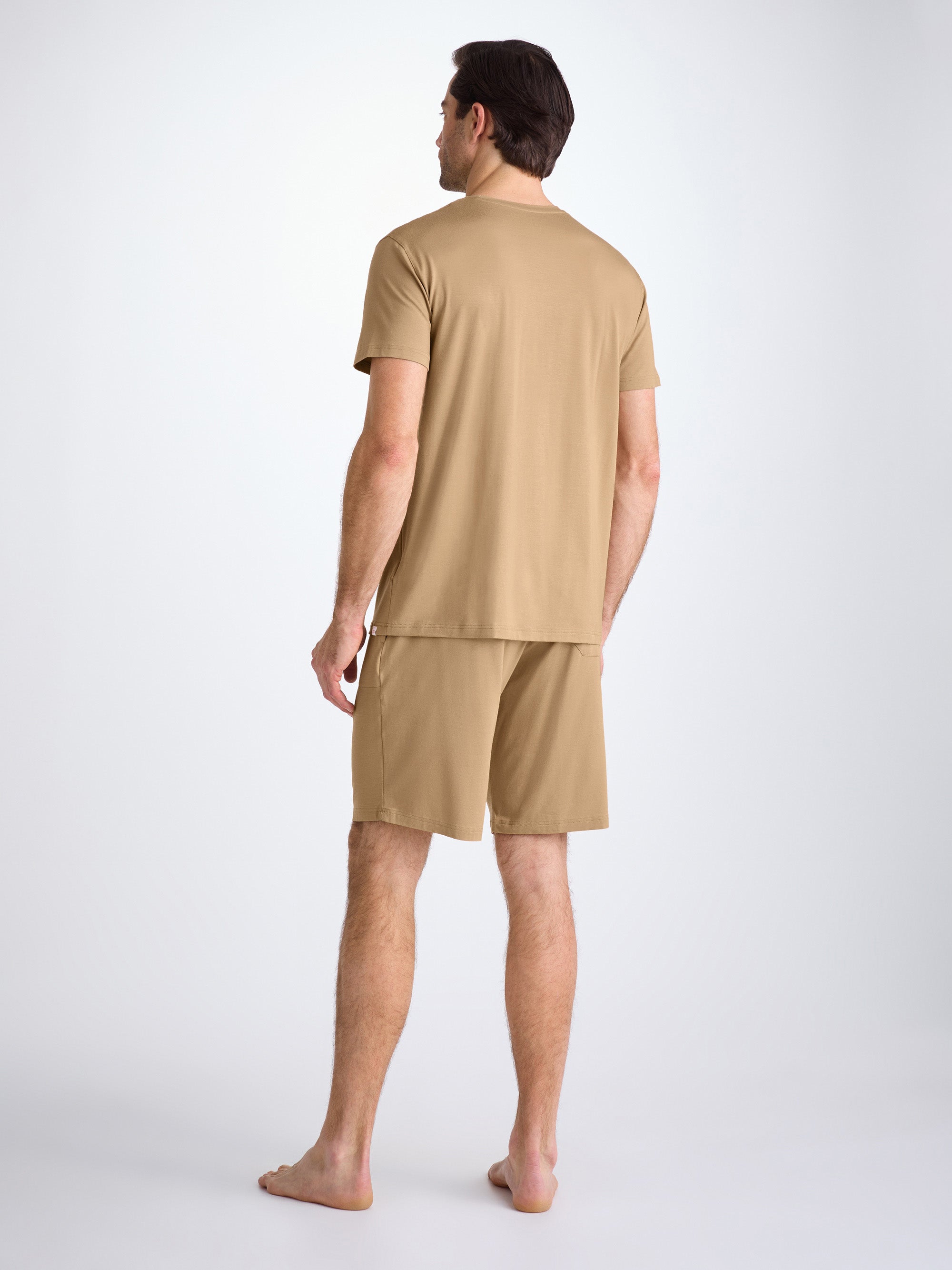 Men's Lounge Shorts Basel Micro Modal Stretch Camel
