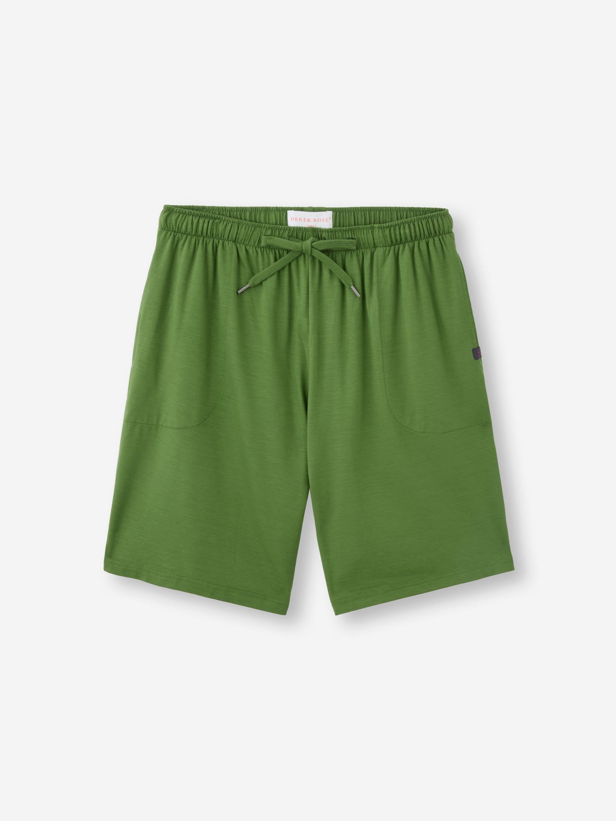 Men's Lounge Shorts Basel Micro Modal Stretch Leaf Green