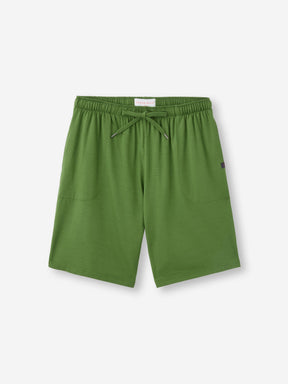 Men's Lounge Shorts Basel Micro Modal Stretch Leaf Green