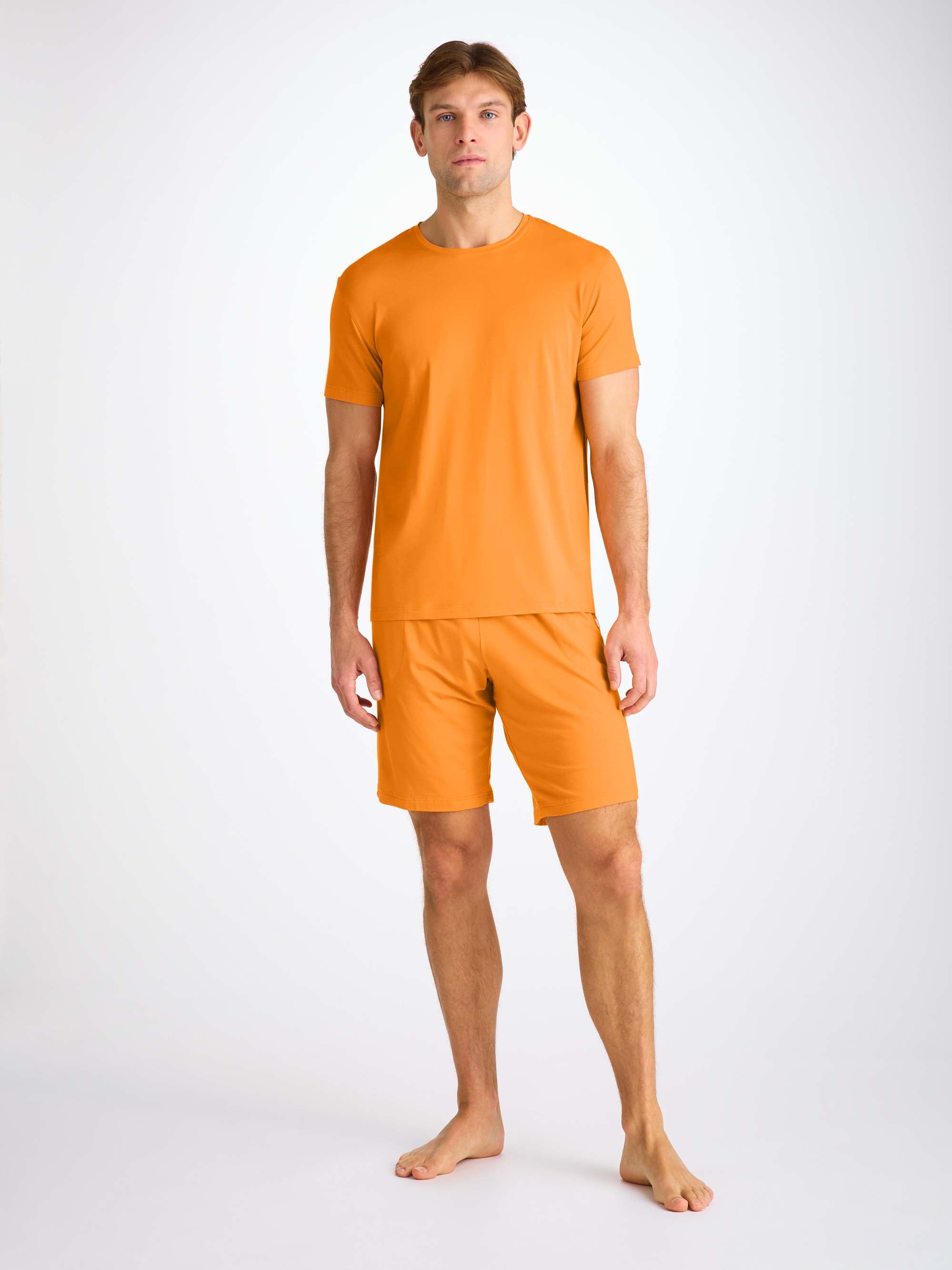 Men's Lounge Shorts Basel Micro Modal Stretch Apricot
