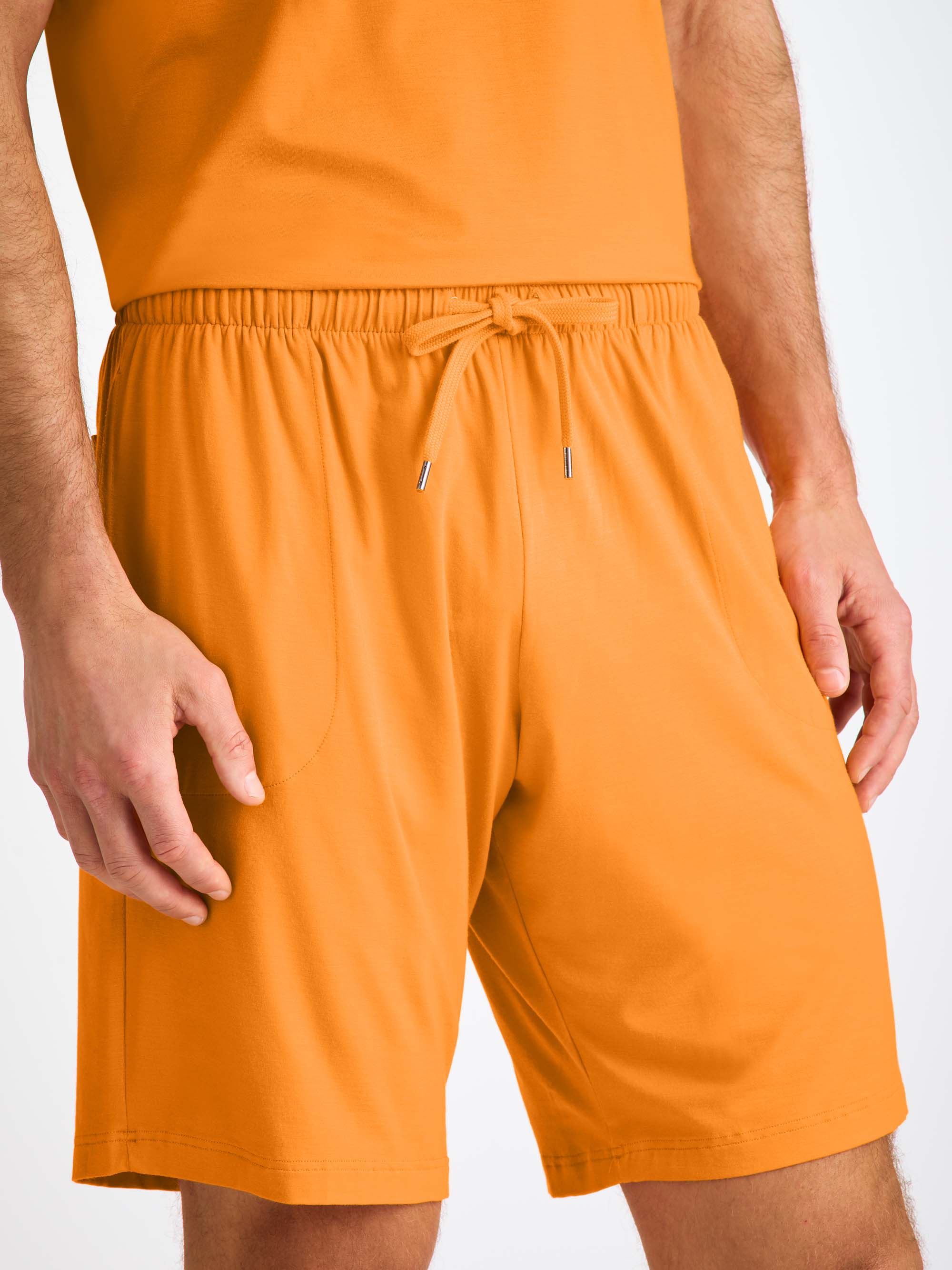 Men's Lounge Shorts Basel Micro Modal Stretch Apricot