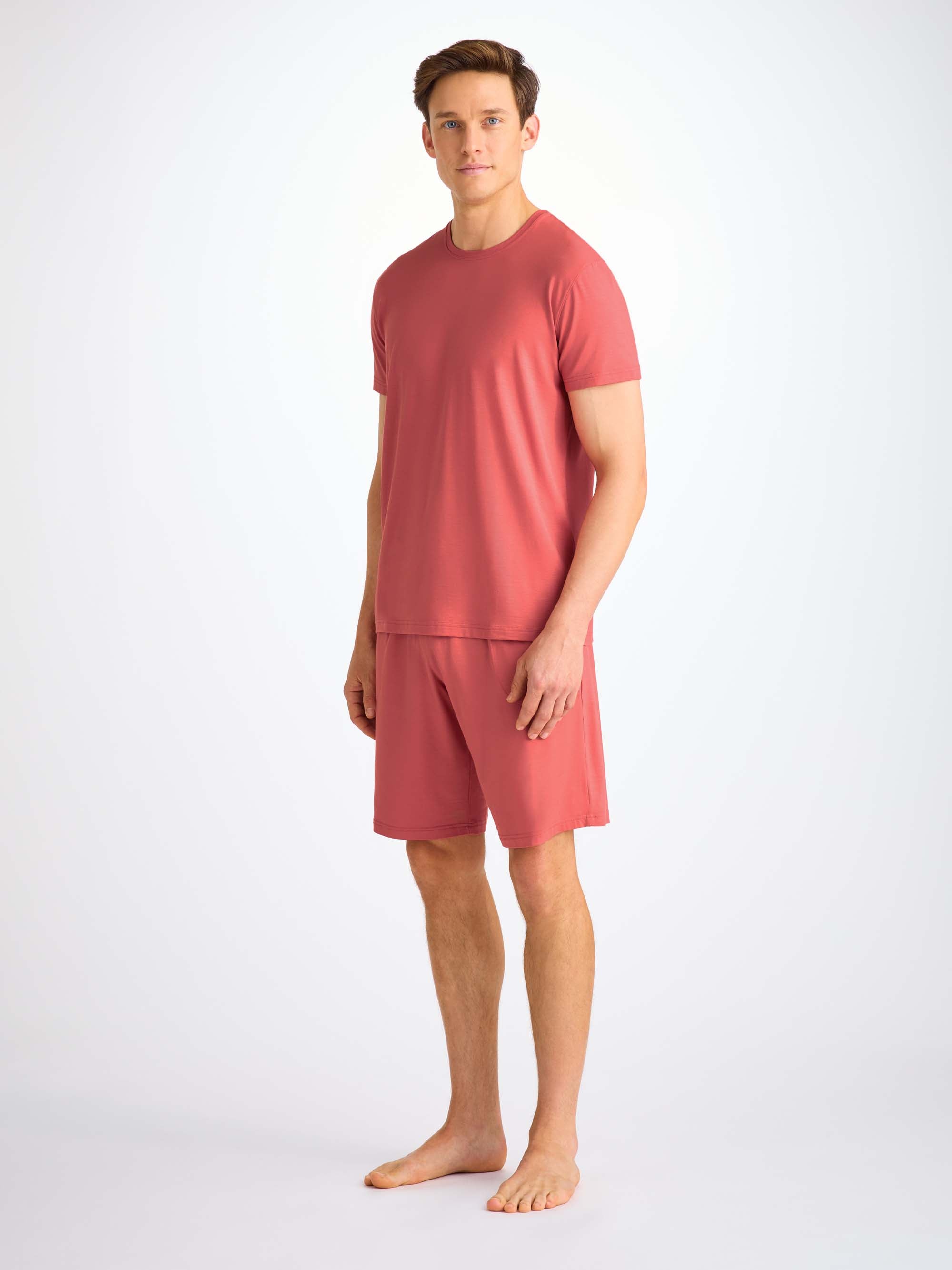 Men's Lounge Shorts Basel Micro Modal Stretch Apple Red