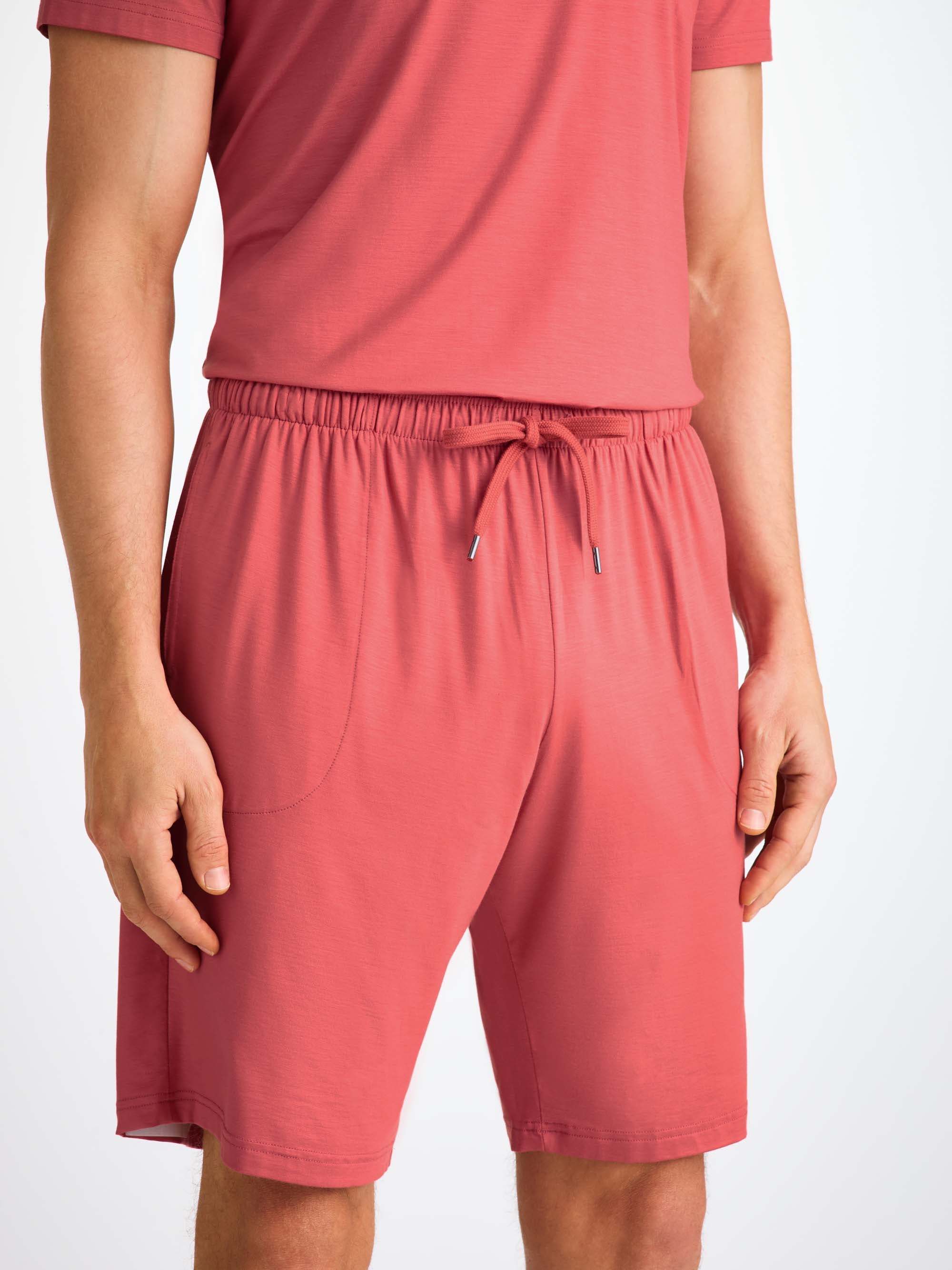 Men's Lounge Shorts Basel Micro Modal Stretch Apple Red