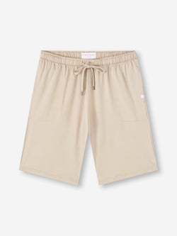 Men's Lounge Shorts Basel Micro Modal Stretch Light Stone