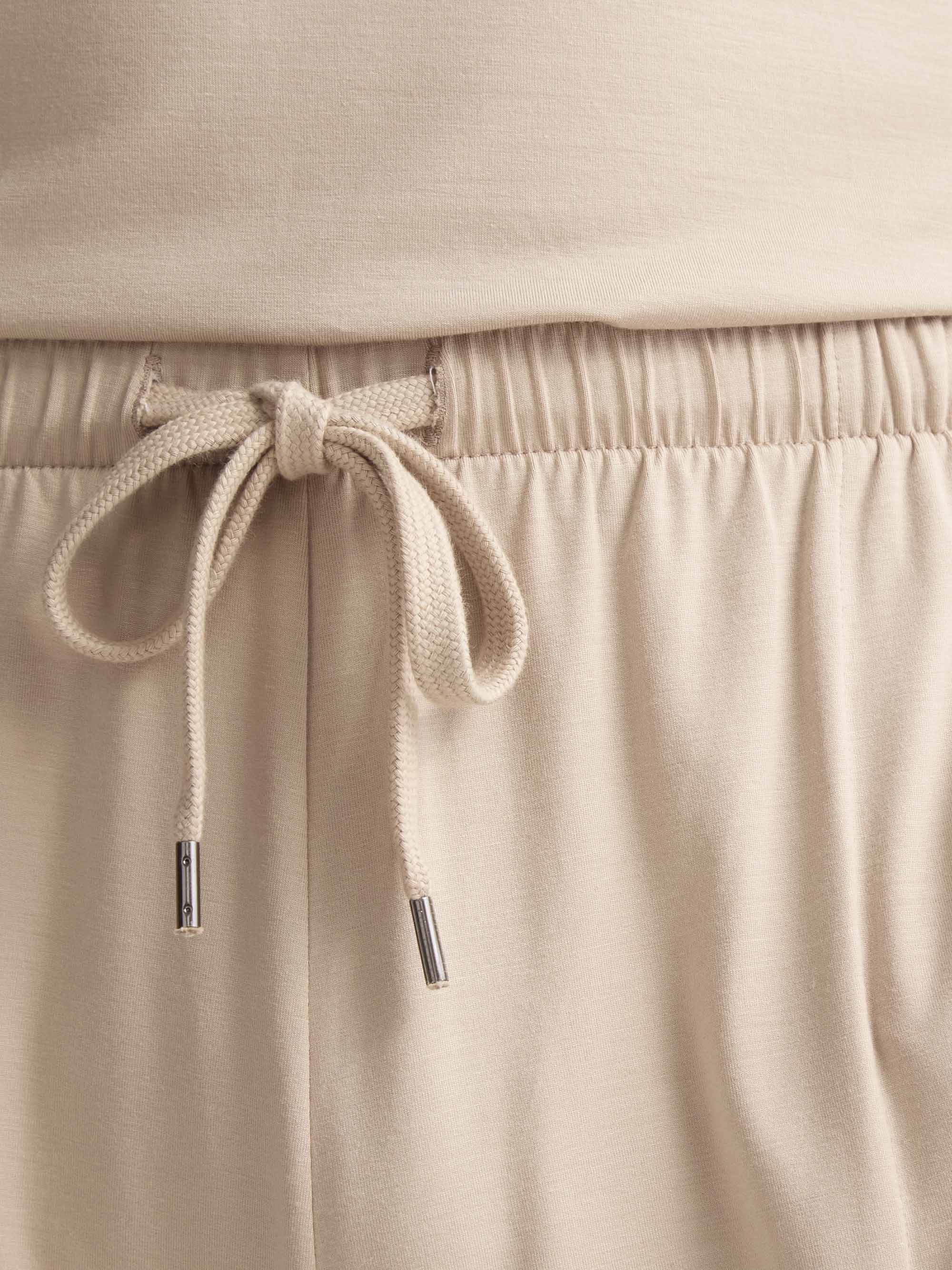 Men's Lounge Shorts Basel Micro Modal Stretch Light Stone
