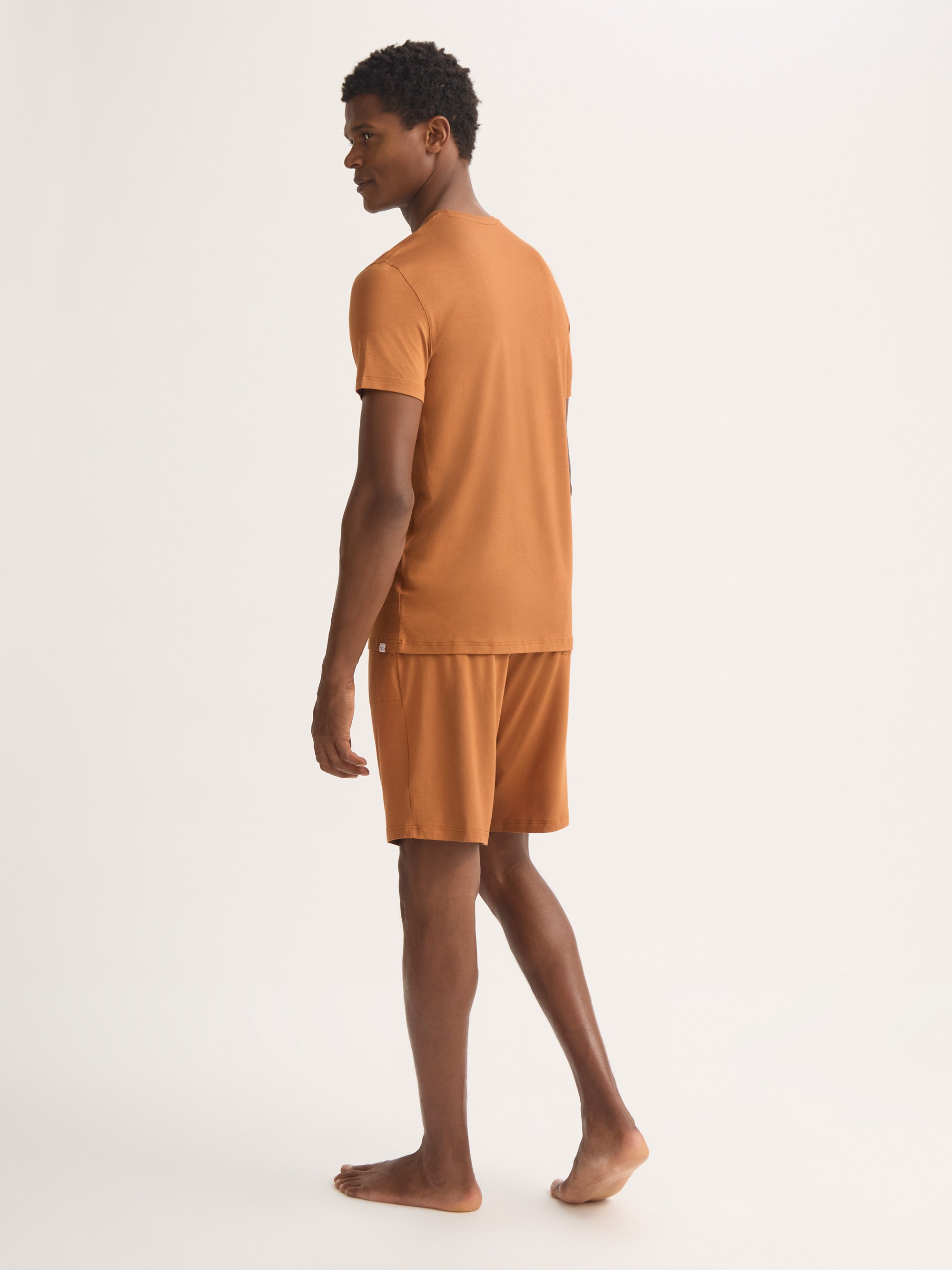 Men's Lounge Shorts Basel Micro Modal Stretch Ginger