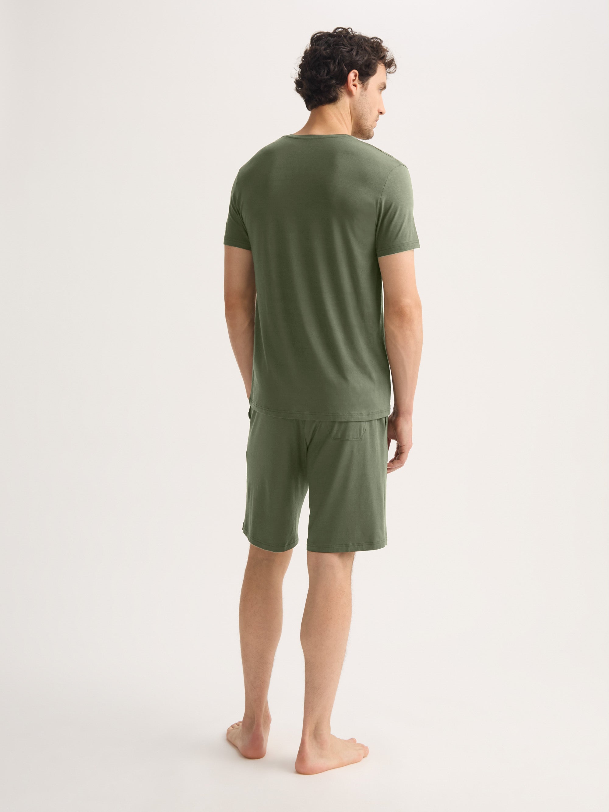 Men's Lounge Shorts Basel Micro Modal Stretch Evergreen