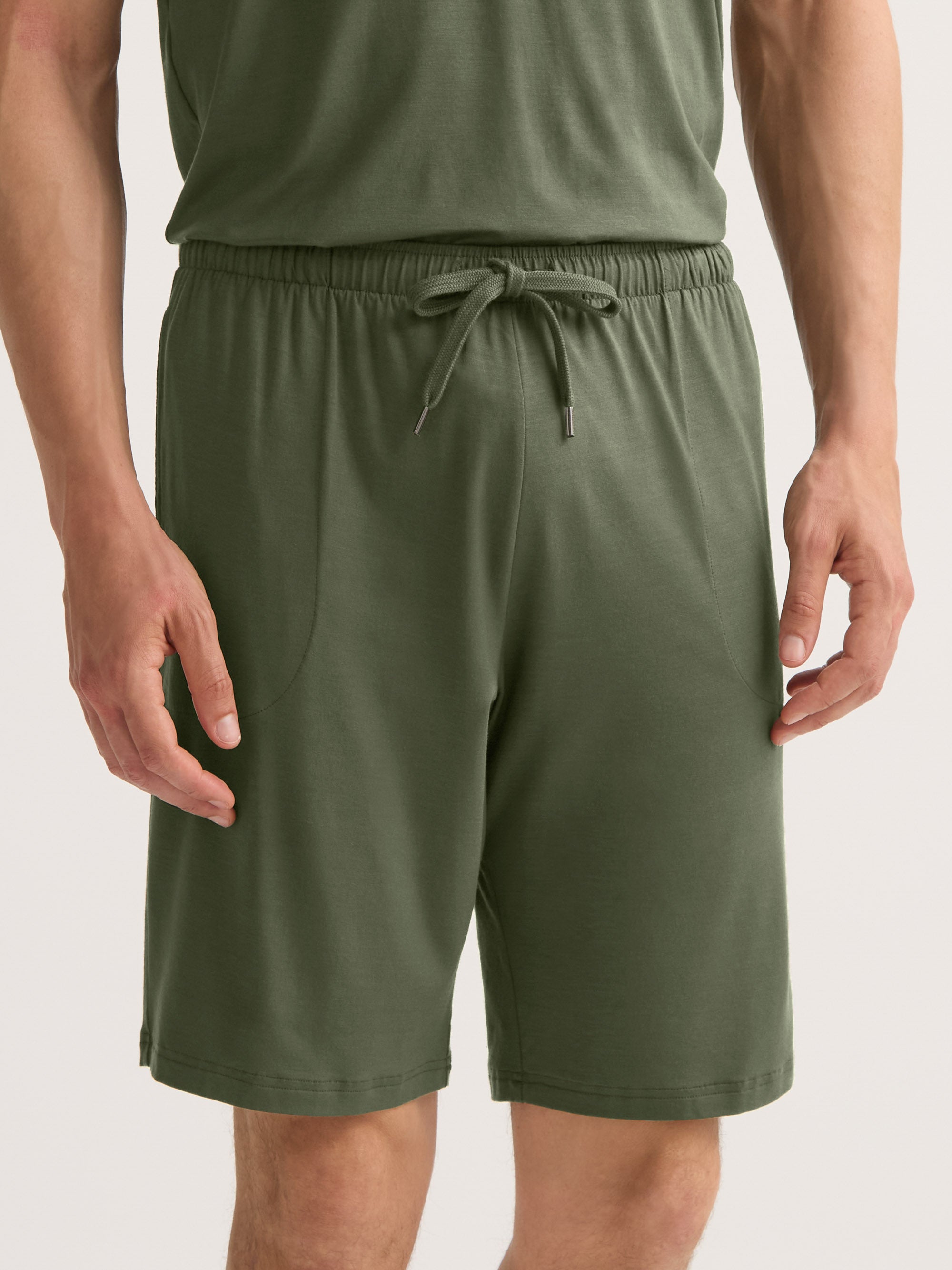 Men's Lounge Shorts Basel Micro Modal Stretch Evergreen