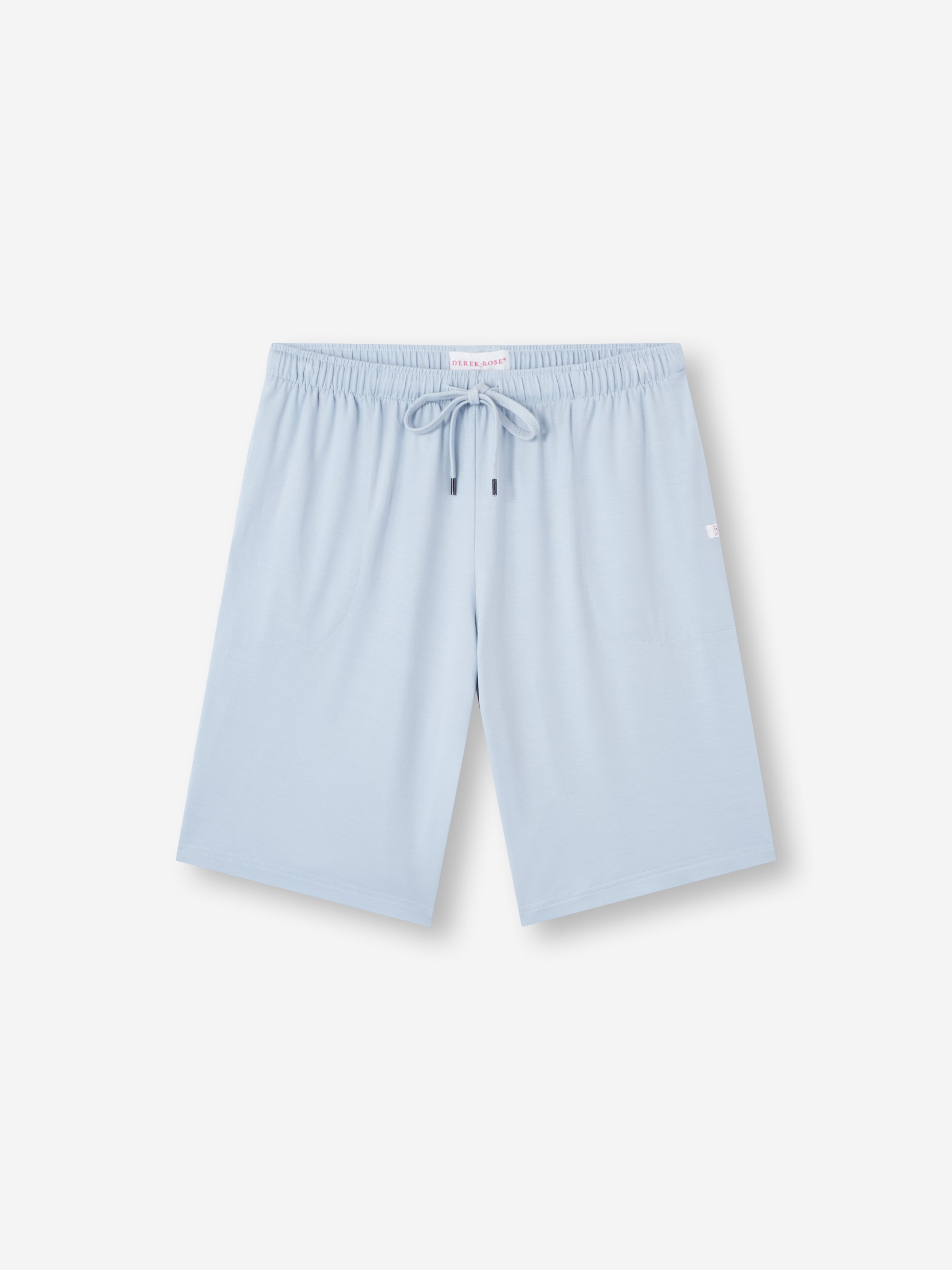 Men's Lounge Shorts Basel Micro Modal Stretch Light Blue | Derek Rose