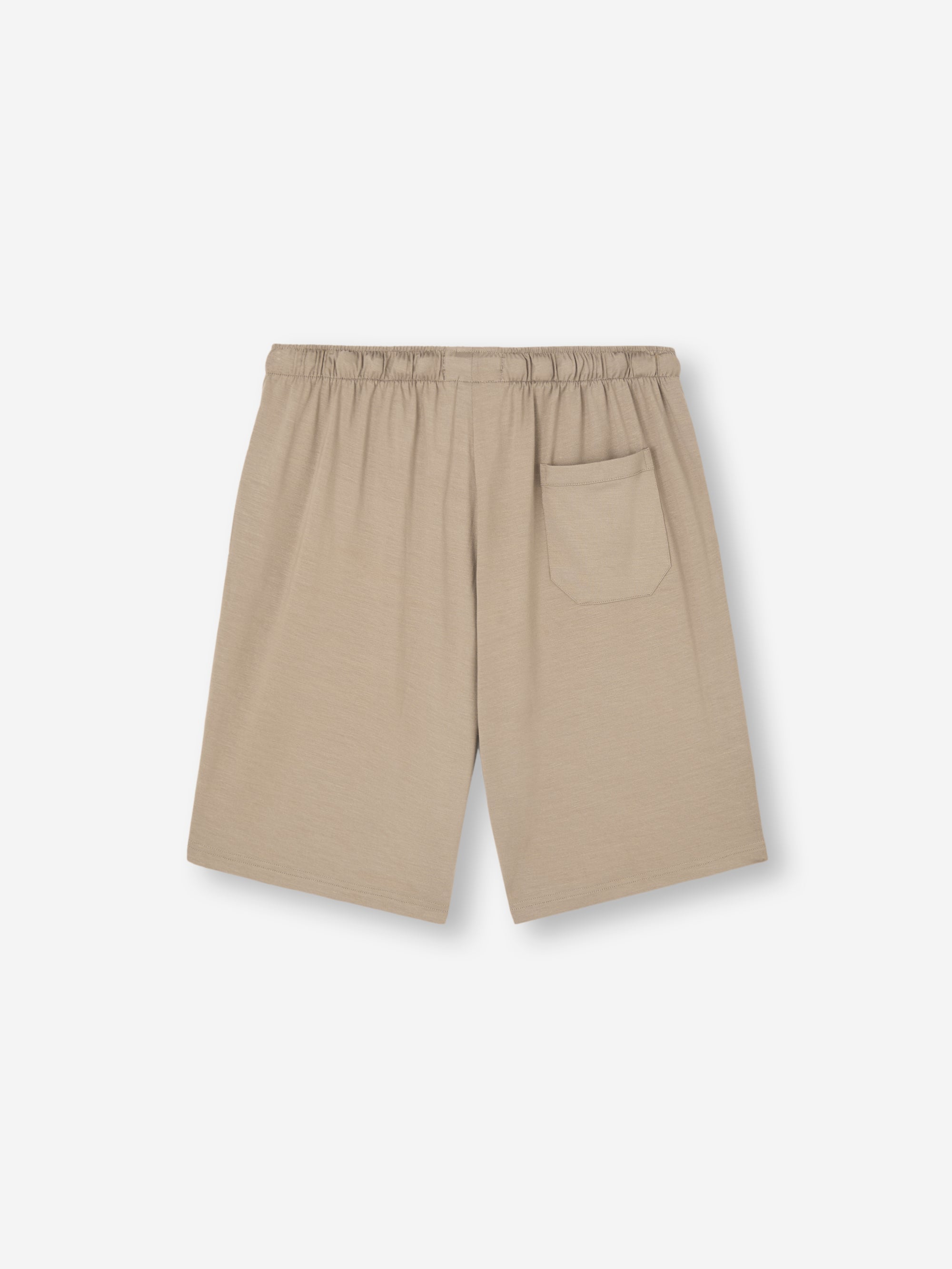 Men's Lounge Shorts Basel Micro Modal Stretch Taupe | Derek Rose