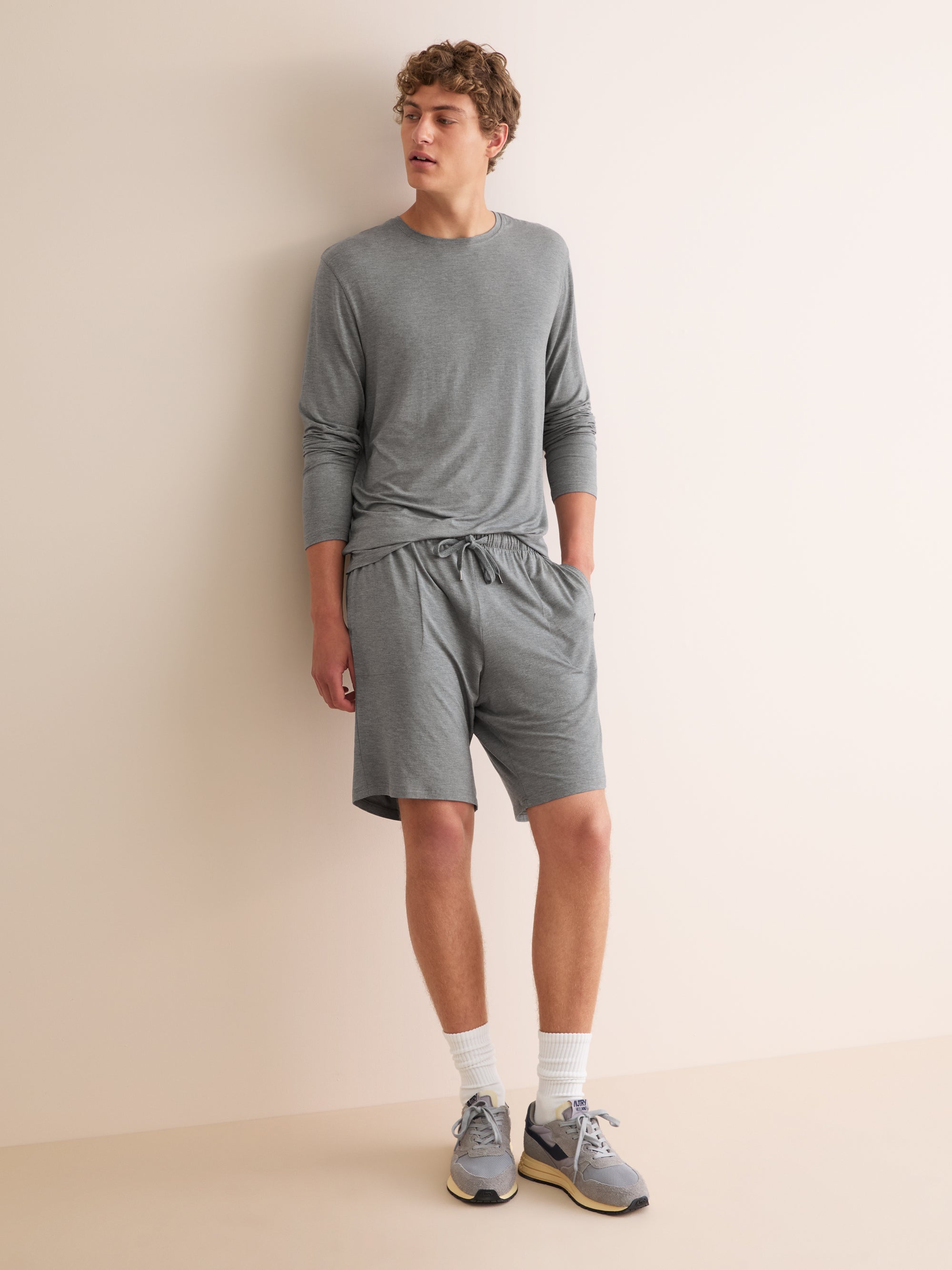Men's Lounge Shorts Marlowe Micro Modal Stretch Charcoal