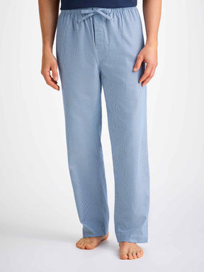 Men's Lounge Pants Cotton Navy Puppytooth Pattern