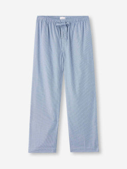 Men's Lounge Trousers Cotton Navy Puppytooth Pattern