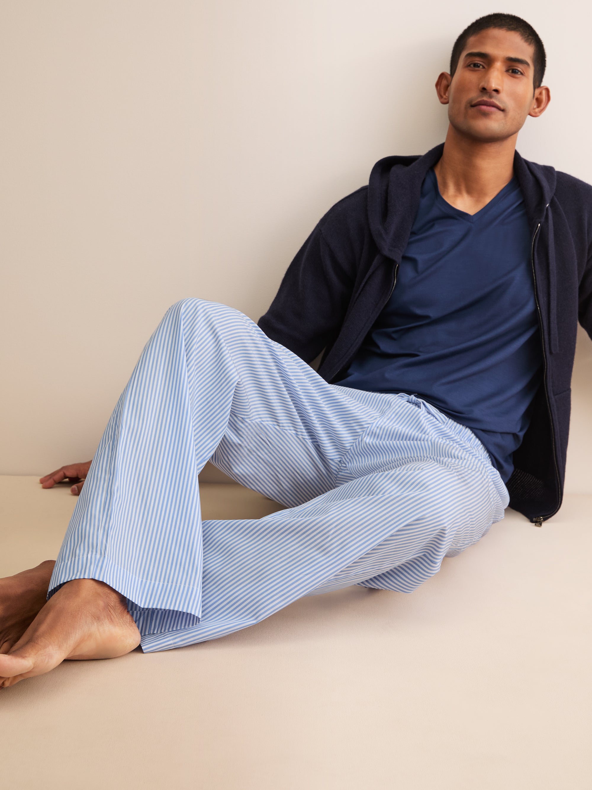 Men's Lounge Trousers James Cotton Blue