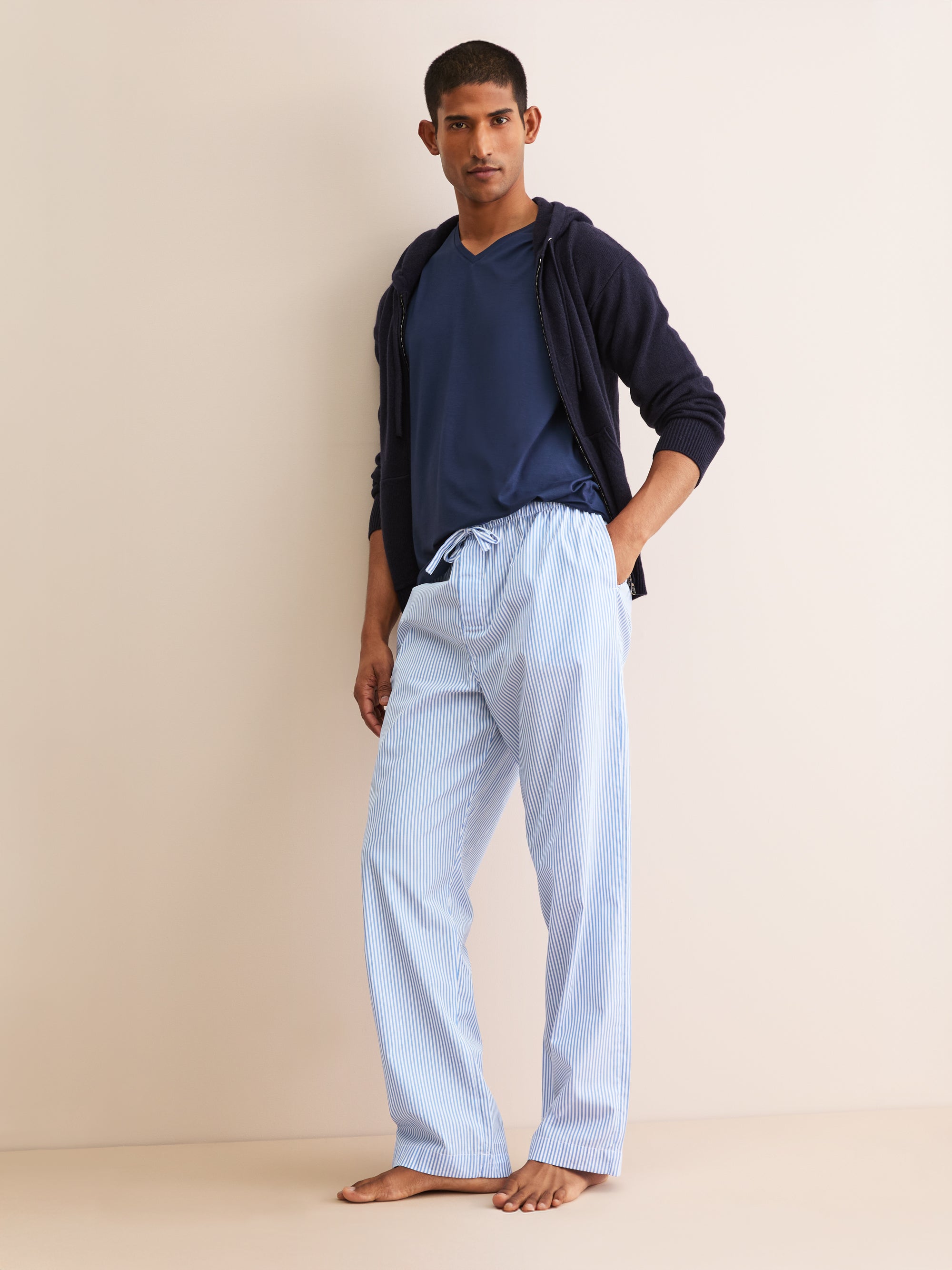 Men's Lounge Trousers James Cotton Blue