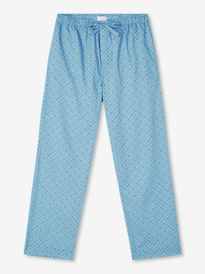 Men's Lounge Trousers Ledbury 56 Cotton Batiste Blue