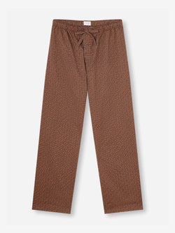 Men's Lounge Trousers Ledbury 72 Cotton Batiste Burgundy